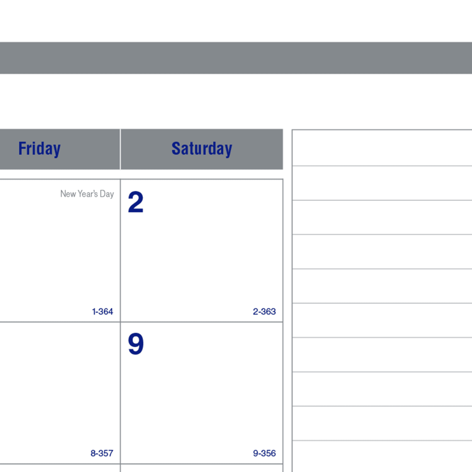 2027 Blueline Net Zero Carbon Monthly Desk Pad Calendar, 22in x 17in, 100% Recycled, Blue/White, January To December, C177847, Total Qty 1 - Image 4