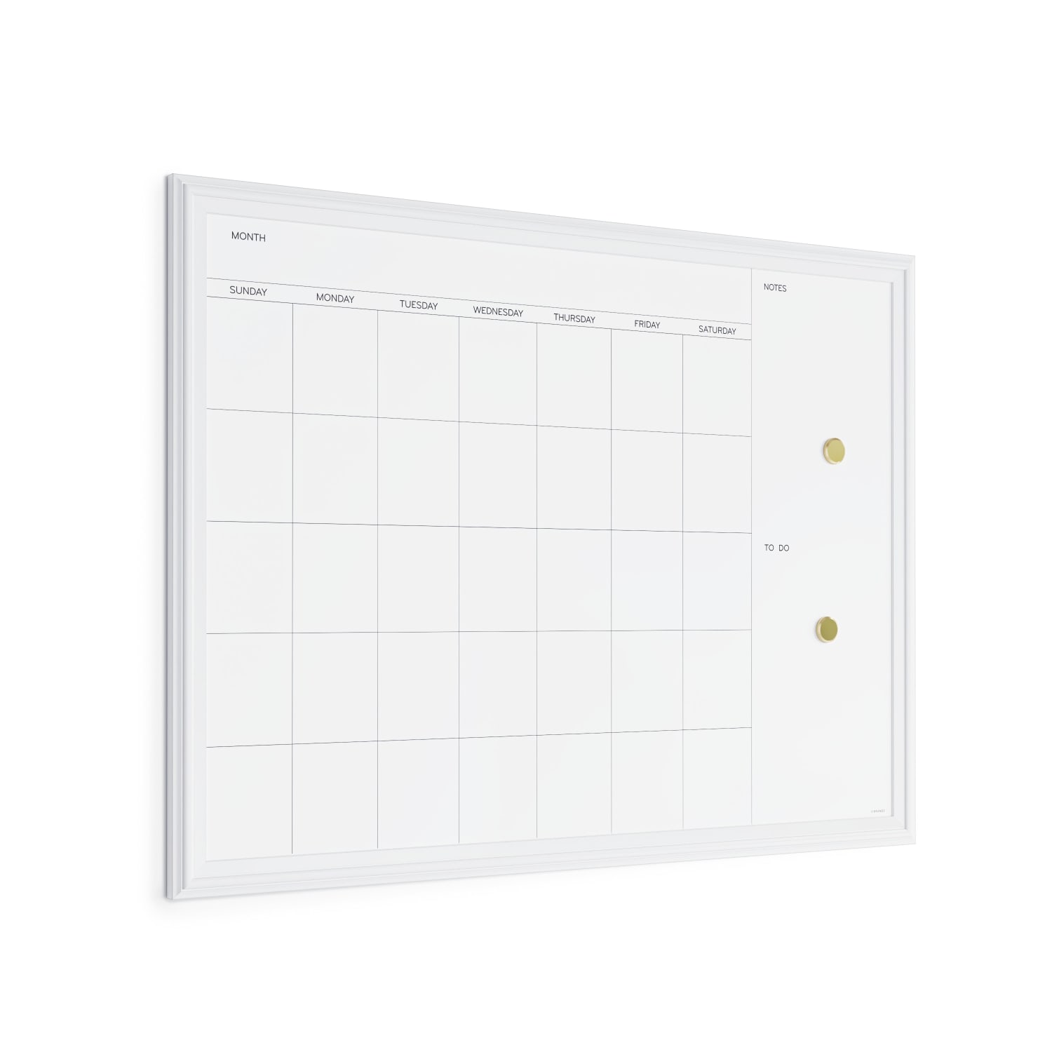 U Brands Magnetic Dry-Erase Monthly Calendar Board, 40in X 30in, White Decor Frame (2918U00-01) - Image 3