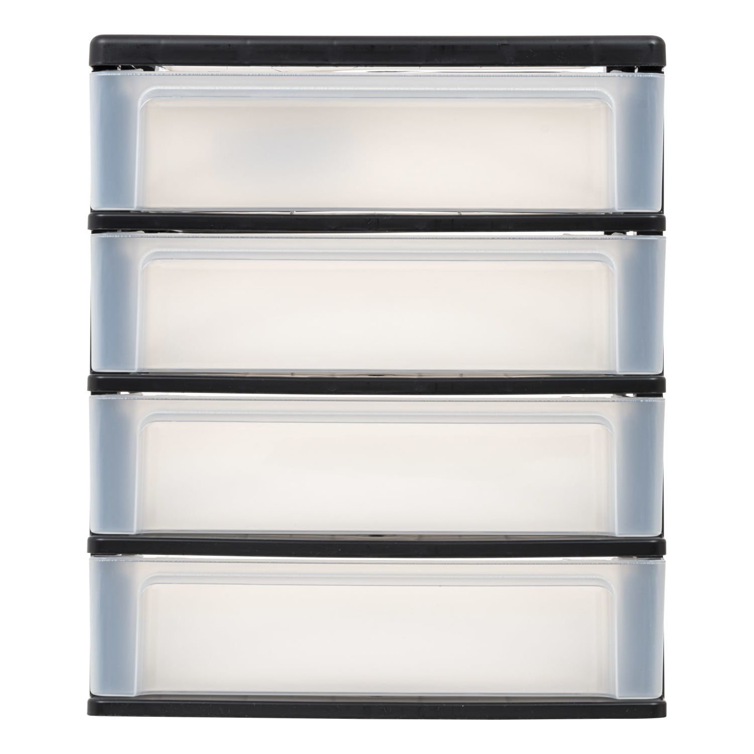Iris Desktop Drawer Unit, 4 Drawers, Black - Image 3