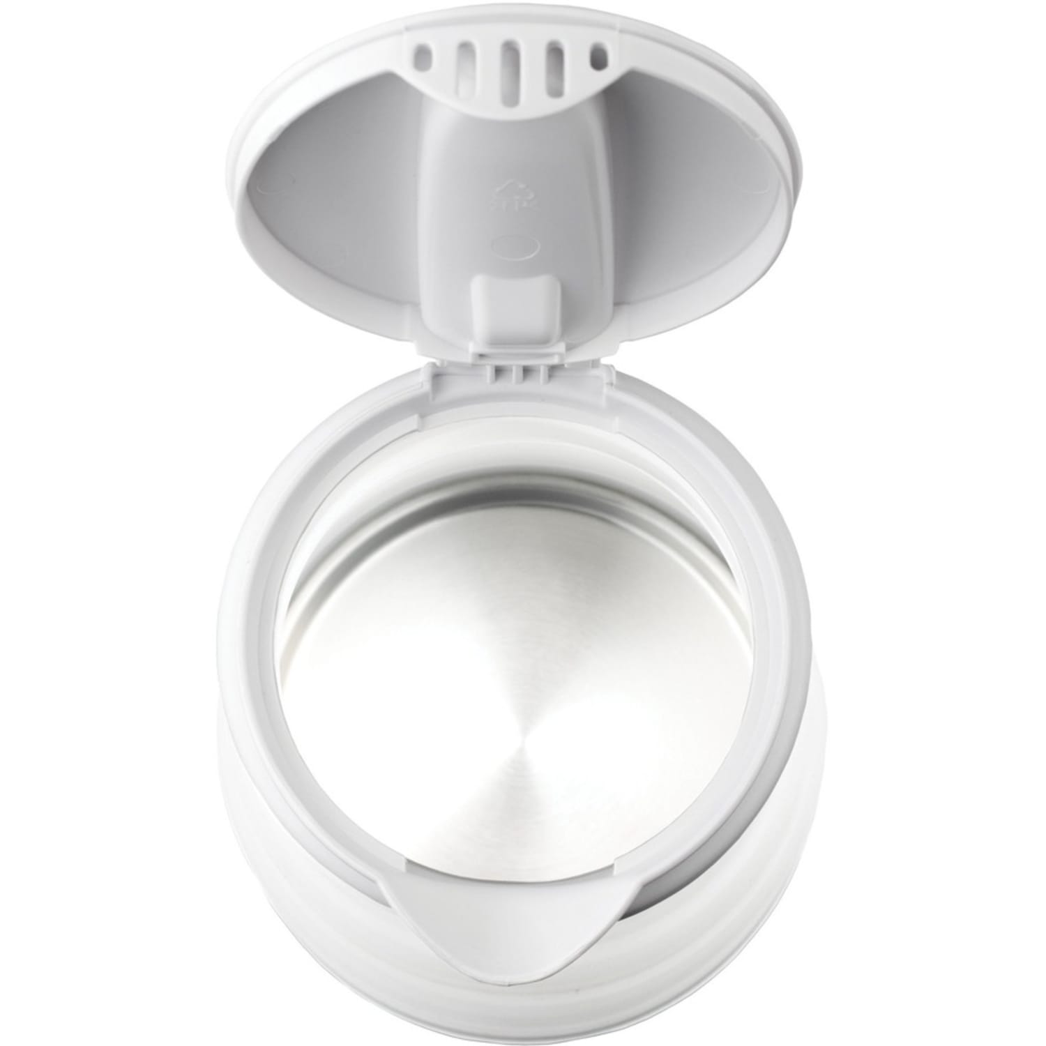 Brentwood KT-1508W Dual-Voltage 0.8 L Stainless-Steel Collapsible Travel Kettle, White - Image 6
