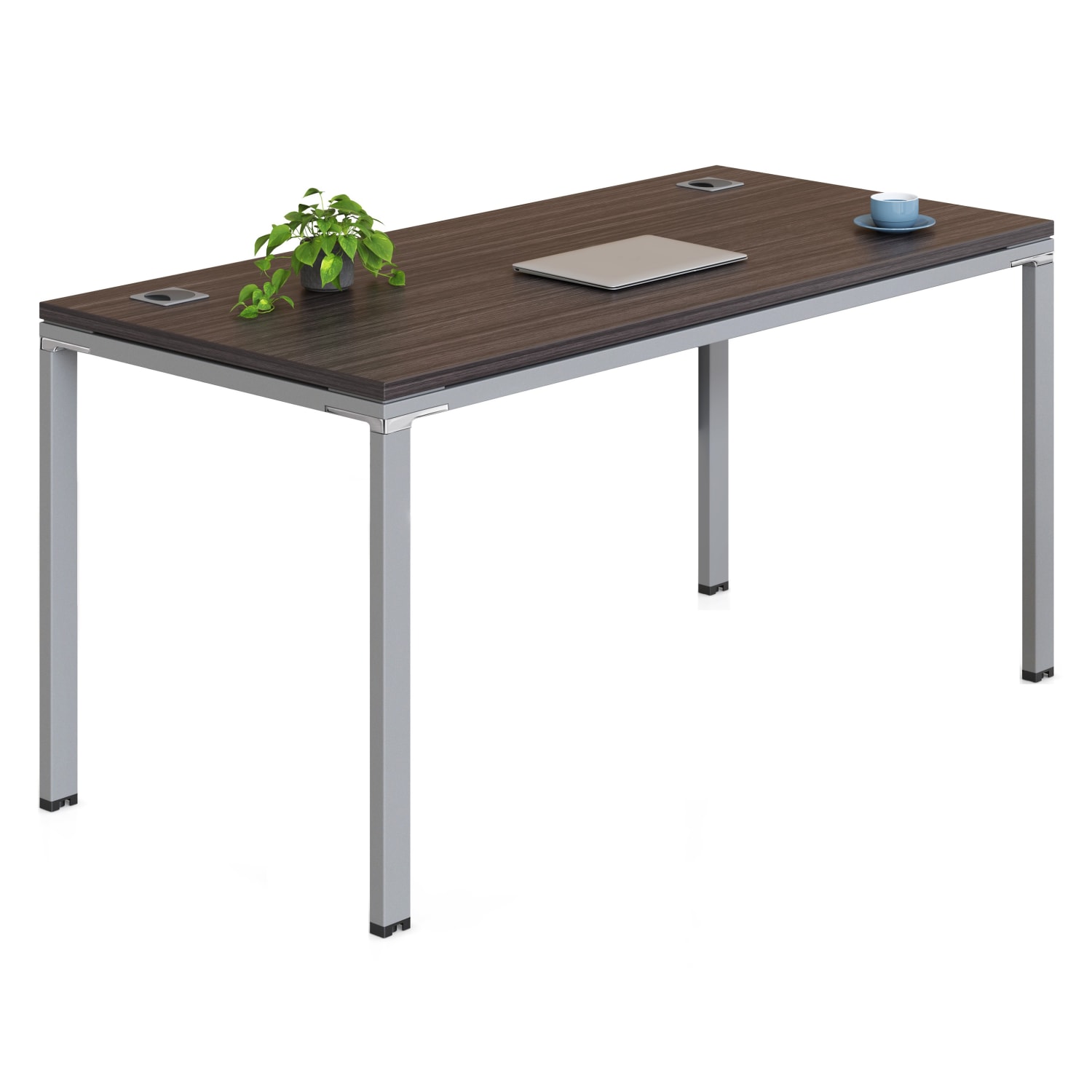 Boss Office Products Simple System Workstation, 66in x 24in, Driftwood - Image 3