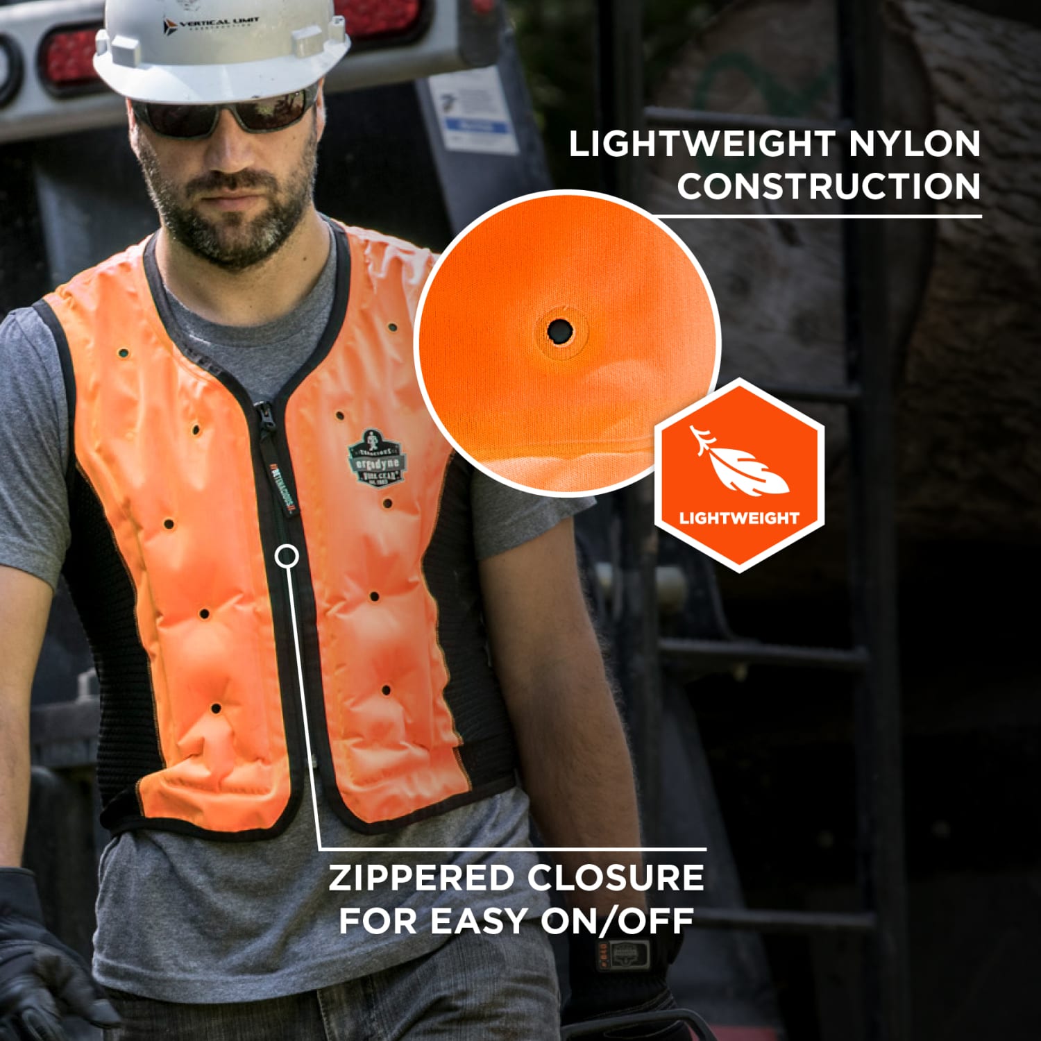 Ergodyne 6685 Dry Evaporative Cooling Vest, Medium, Orange, Total Qty 1 - Image 6