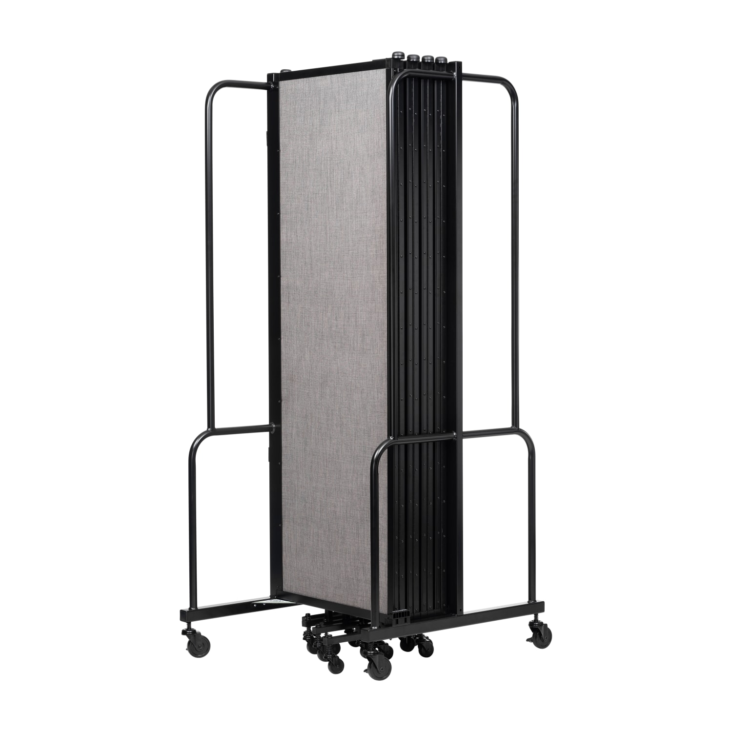 National Public Seating Room Divider, 3-Section, 72inH x 27inW x 210inD, Gray - Image 6