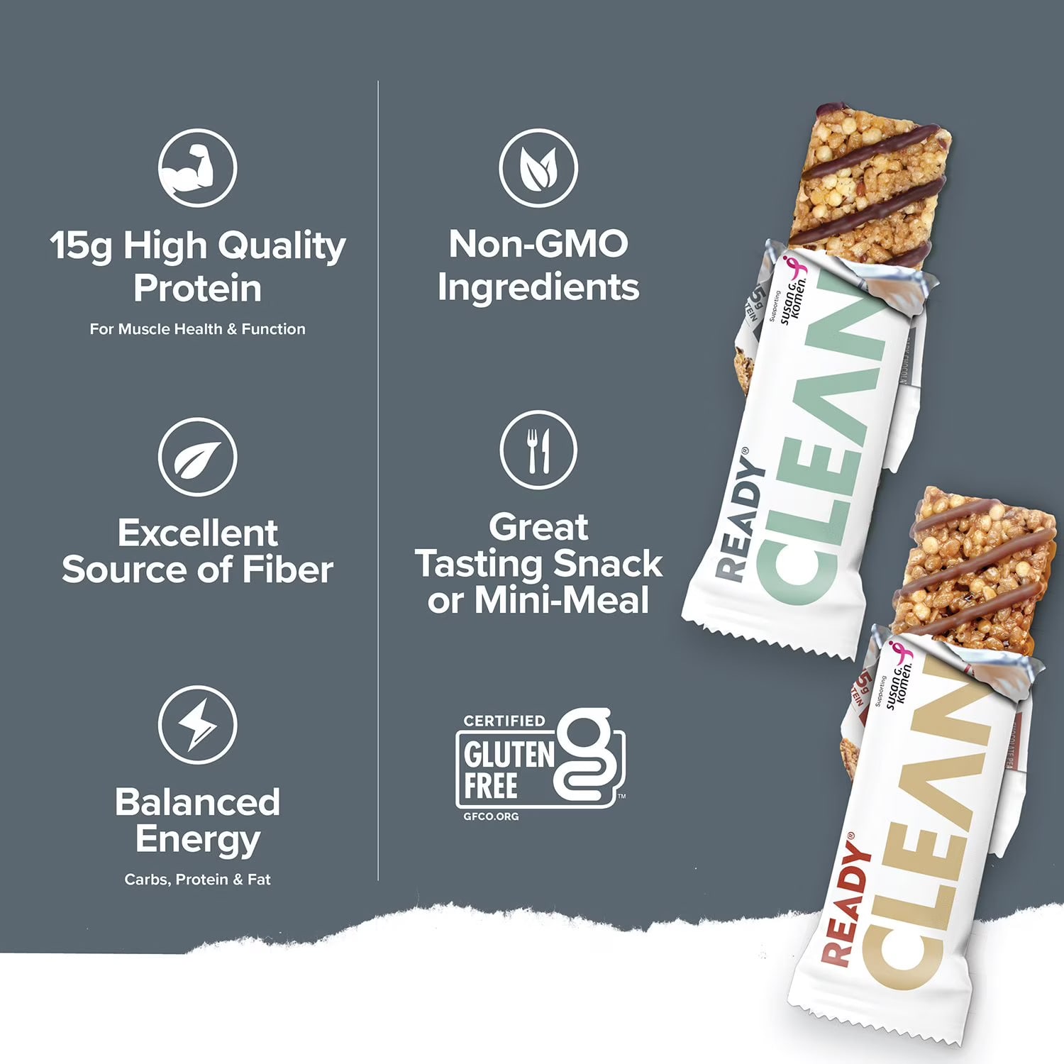 Ready Nutrition Protein Bar Variety Pack, 1.83 Oz, Total Qty 20 - Image 5