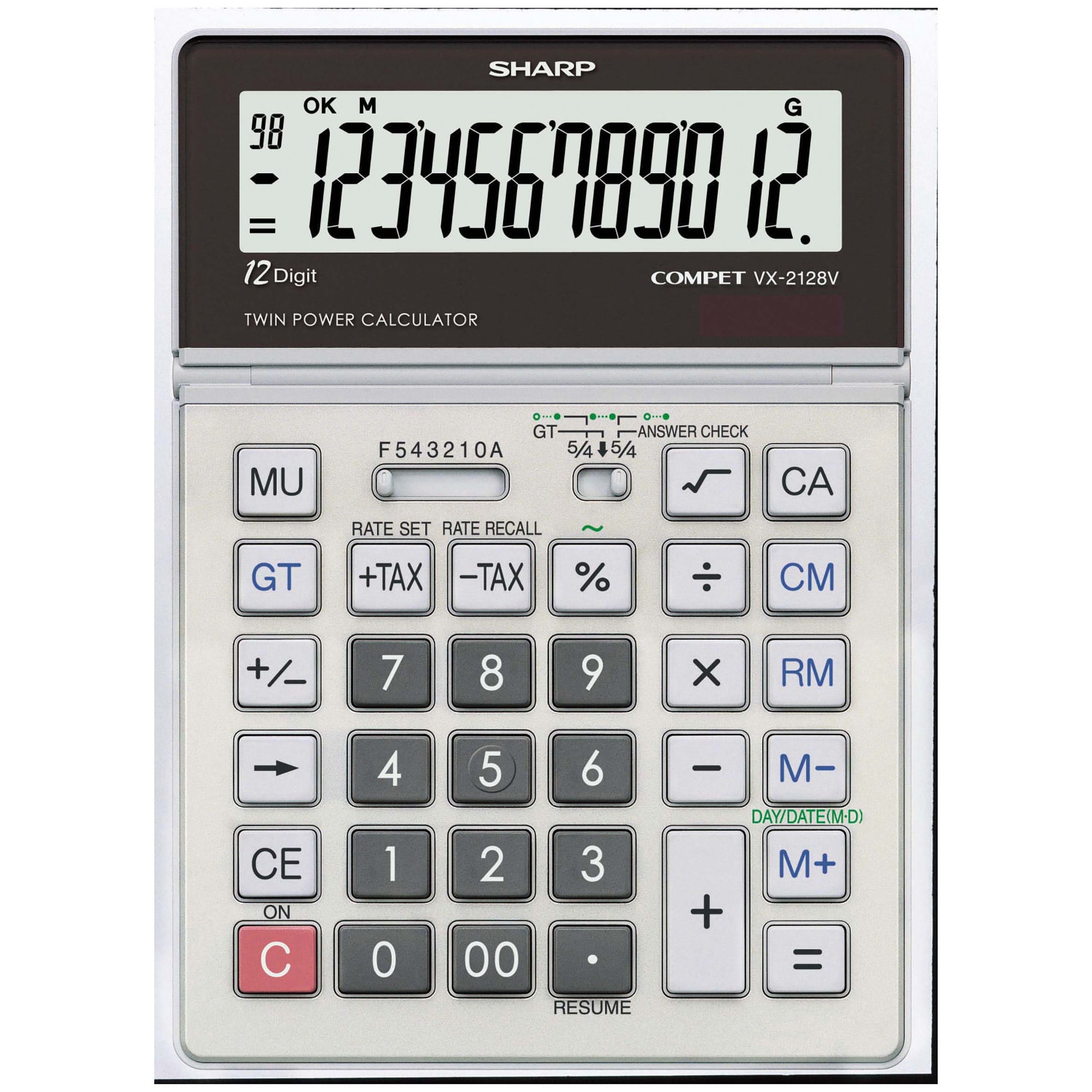 Sharp VX-2128V Display Calculator - Image 3