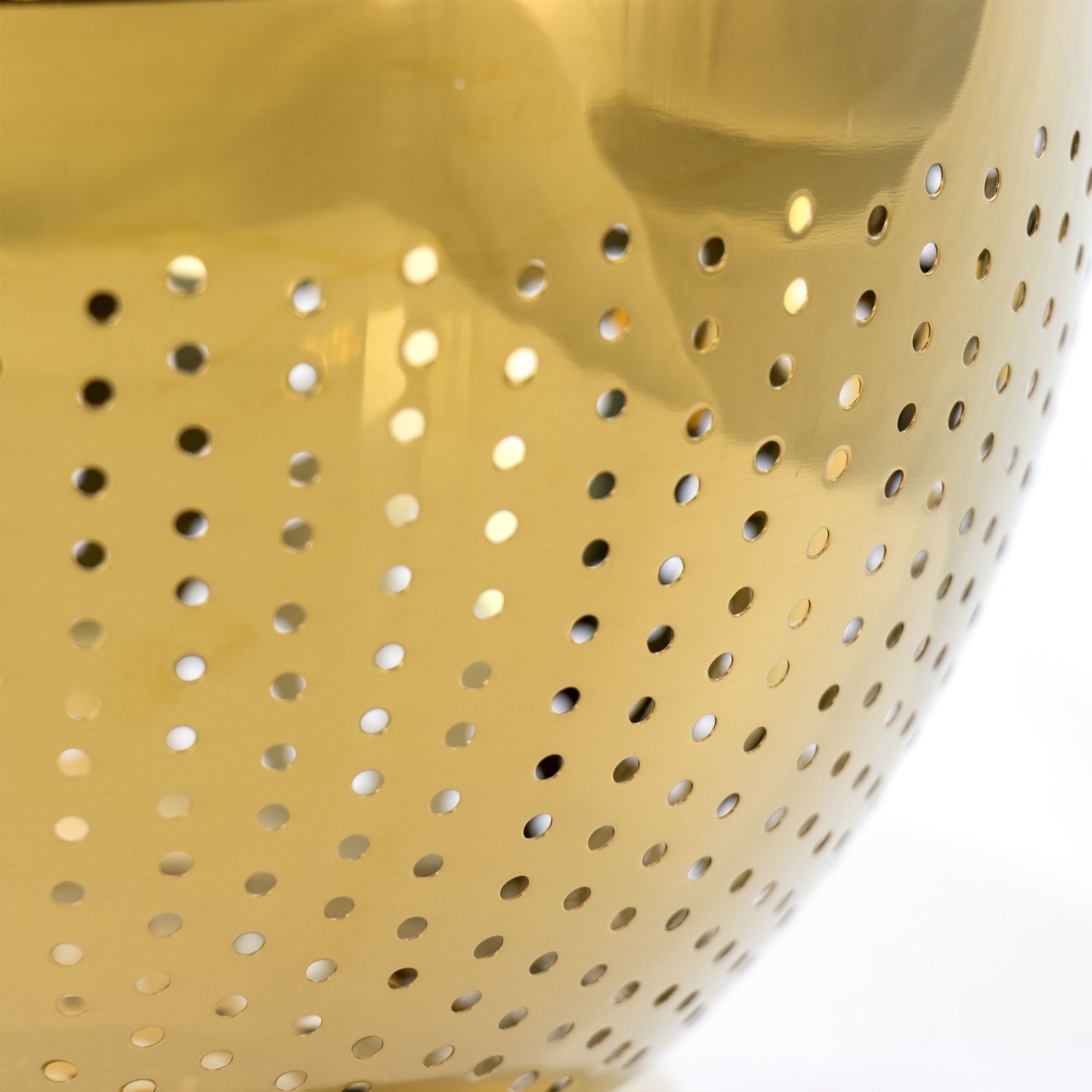 Gibson Home Rose Hue Stainless Steel Colander, 5 Qt, Gold - Image 5