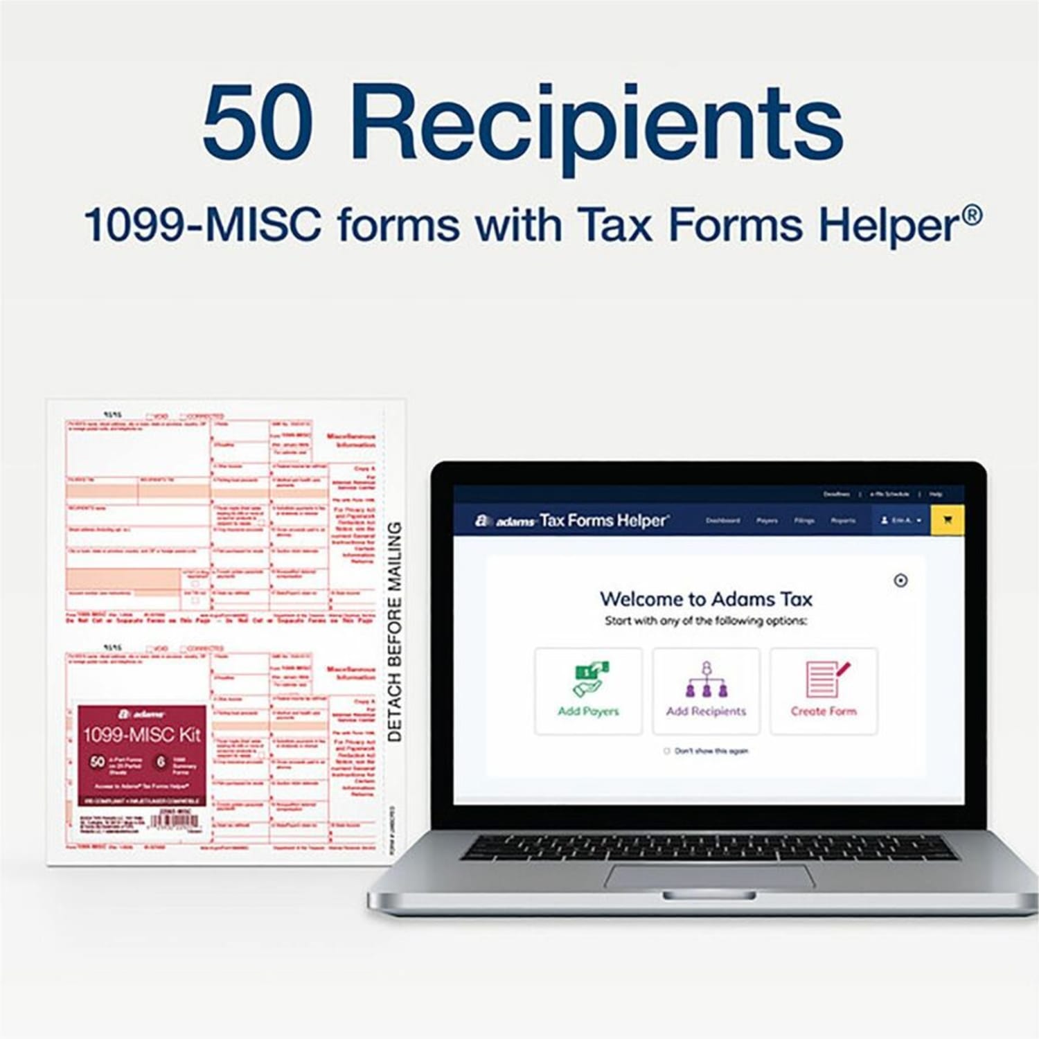 TOPS 5-part 1099-MISC Tax Forms - 5 Part - White - 50 / Pack - Image 5