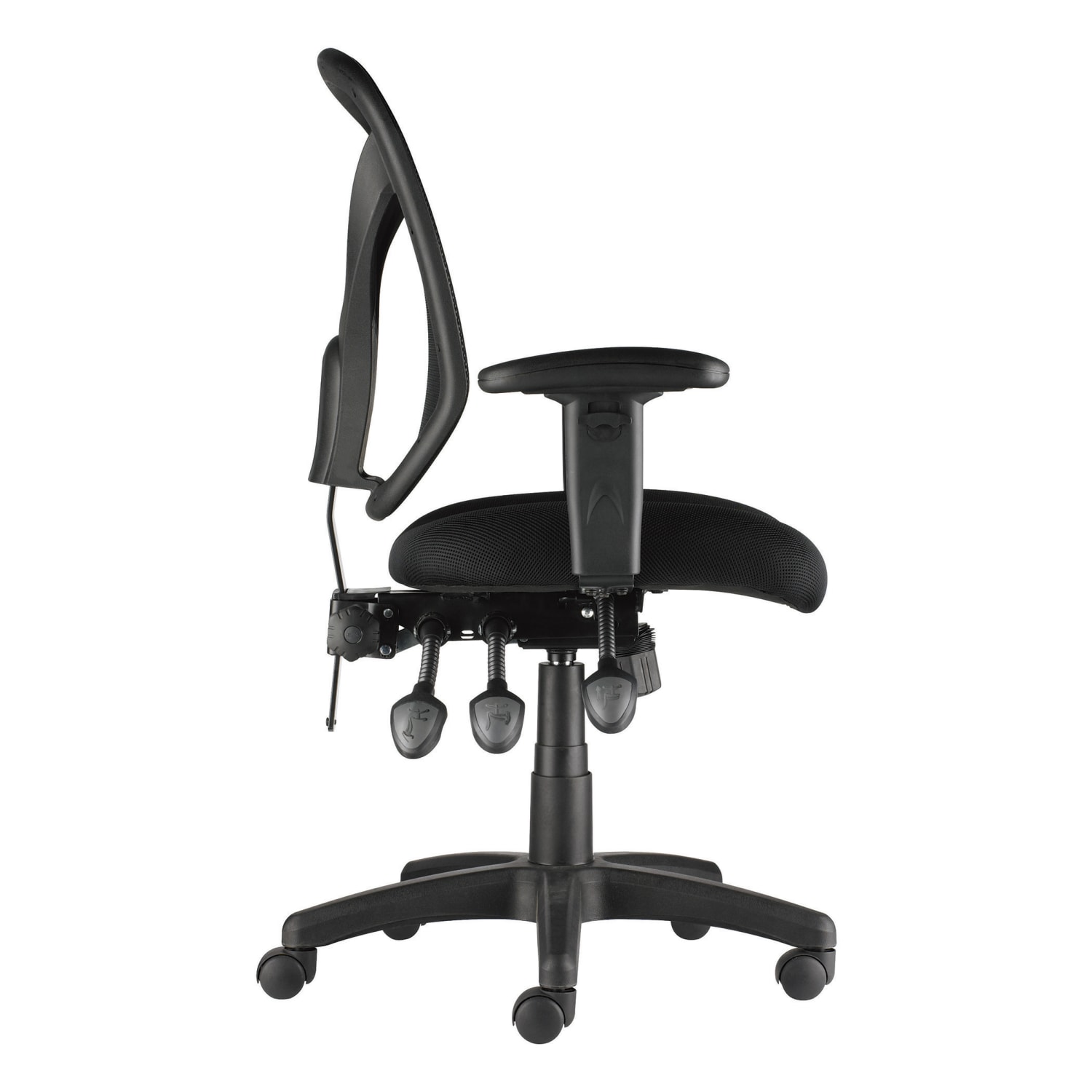 Realspace MFTC 200 Ergonomic Mesh Mid Back Task Office Chair Black BIFMA Compliant PopularChairscom