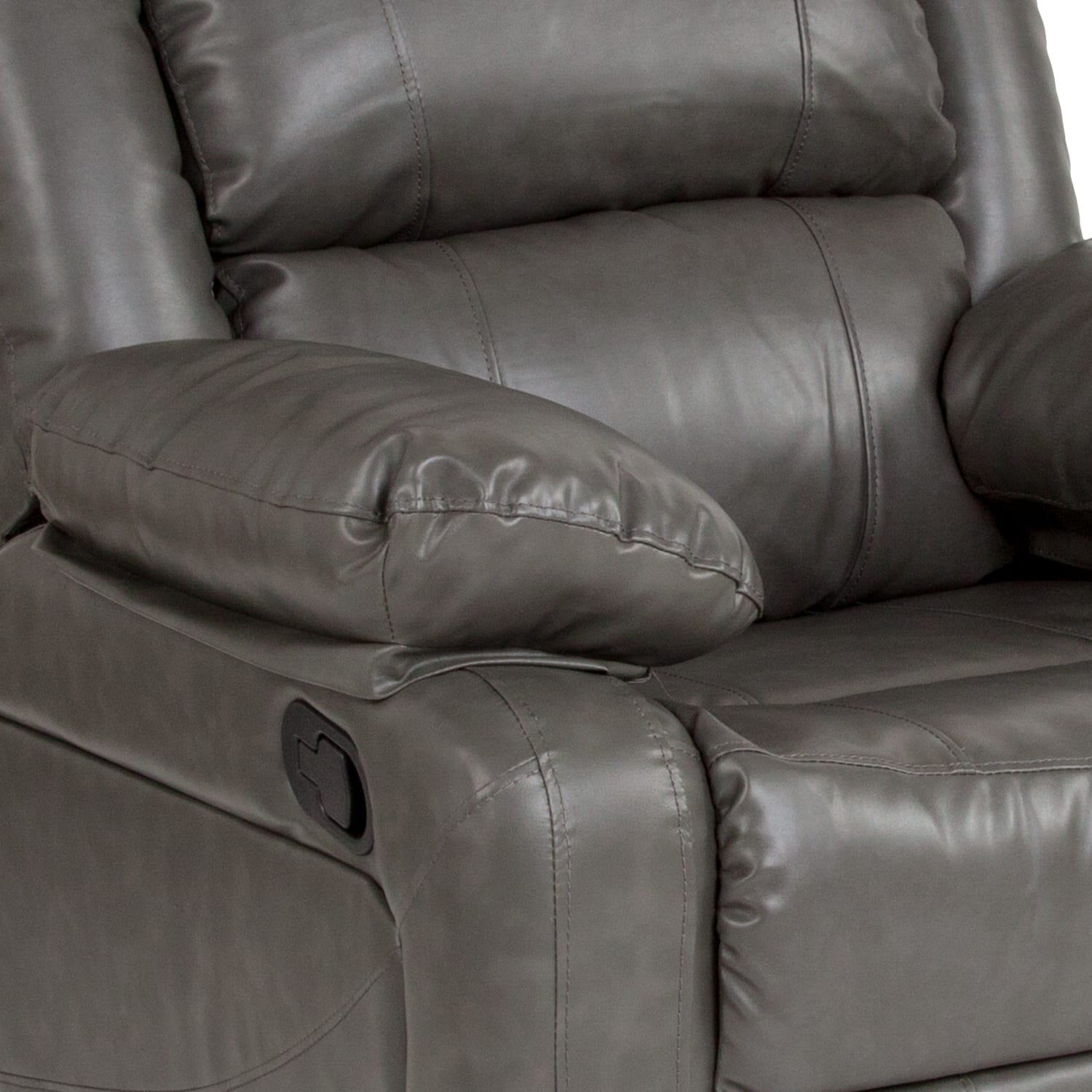Flash Furniture Harmony Series Recliner Chair GrayBlack PopularChairscom Flash Furniture Harmony Series Recliner Chair GrayBlack PopularChairscom
