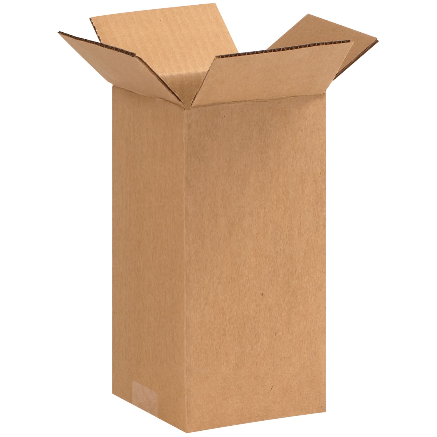 Partners Brand Tall Corrugated Boxes, 4in x 4in x 9in, Kraft, Pack Of 25 Boxes