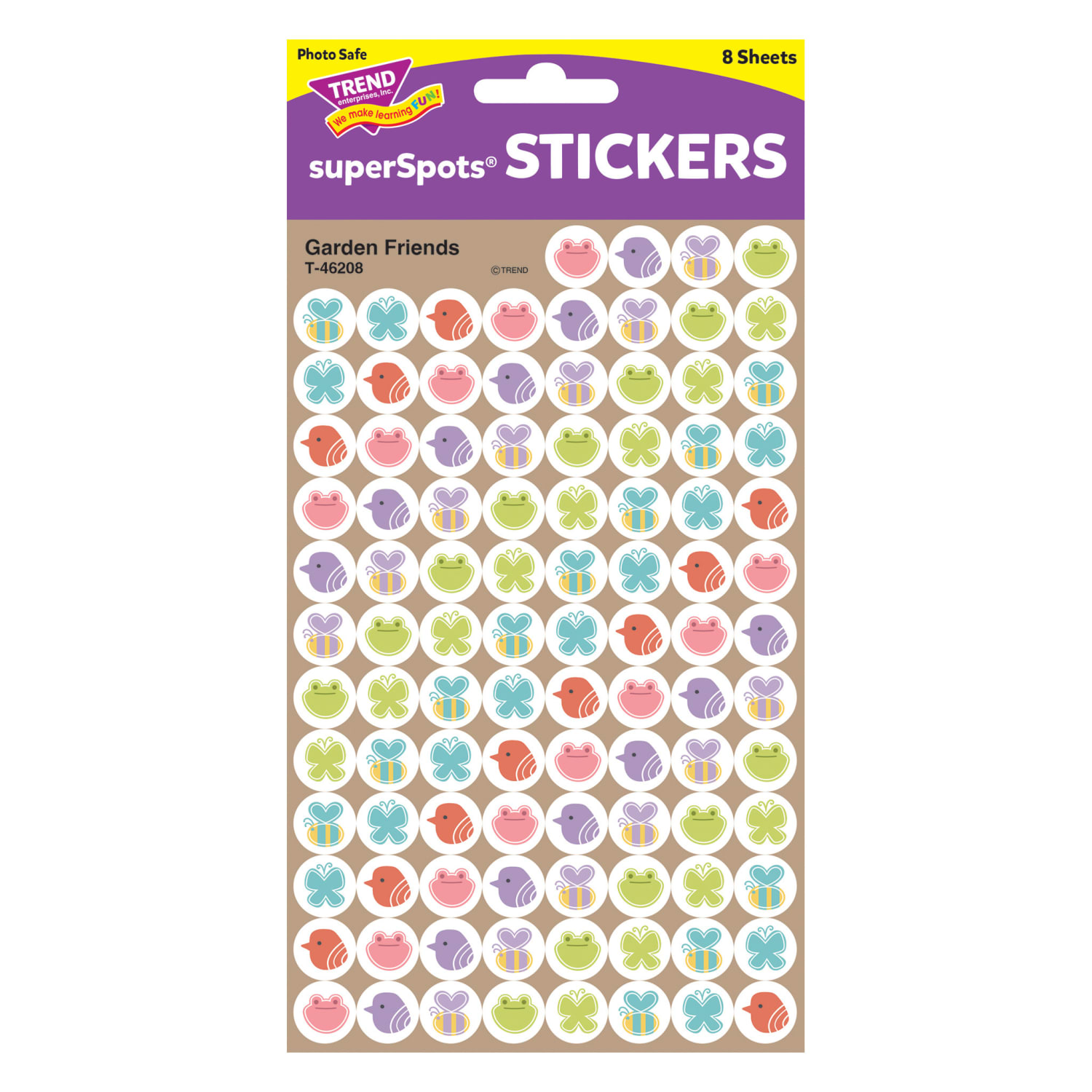 TREND superSpots Stickers, Mini, Garden Friends, 800 Stickers Per Pack, Bundle Of 6 Packs - Image 3