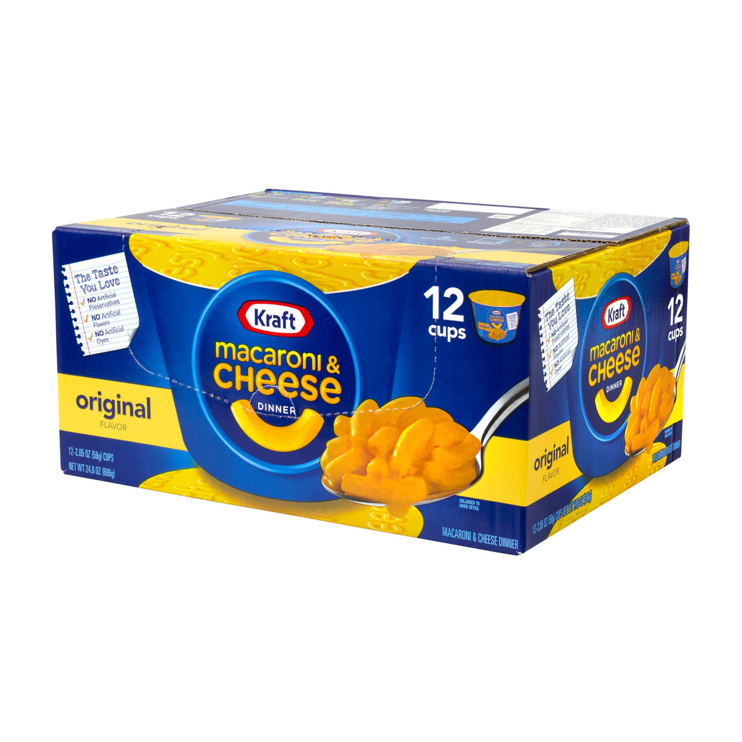 Kraft Foods Mac & Cheese Easy Mac Cups, Pack Of 12 - Image 6