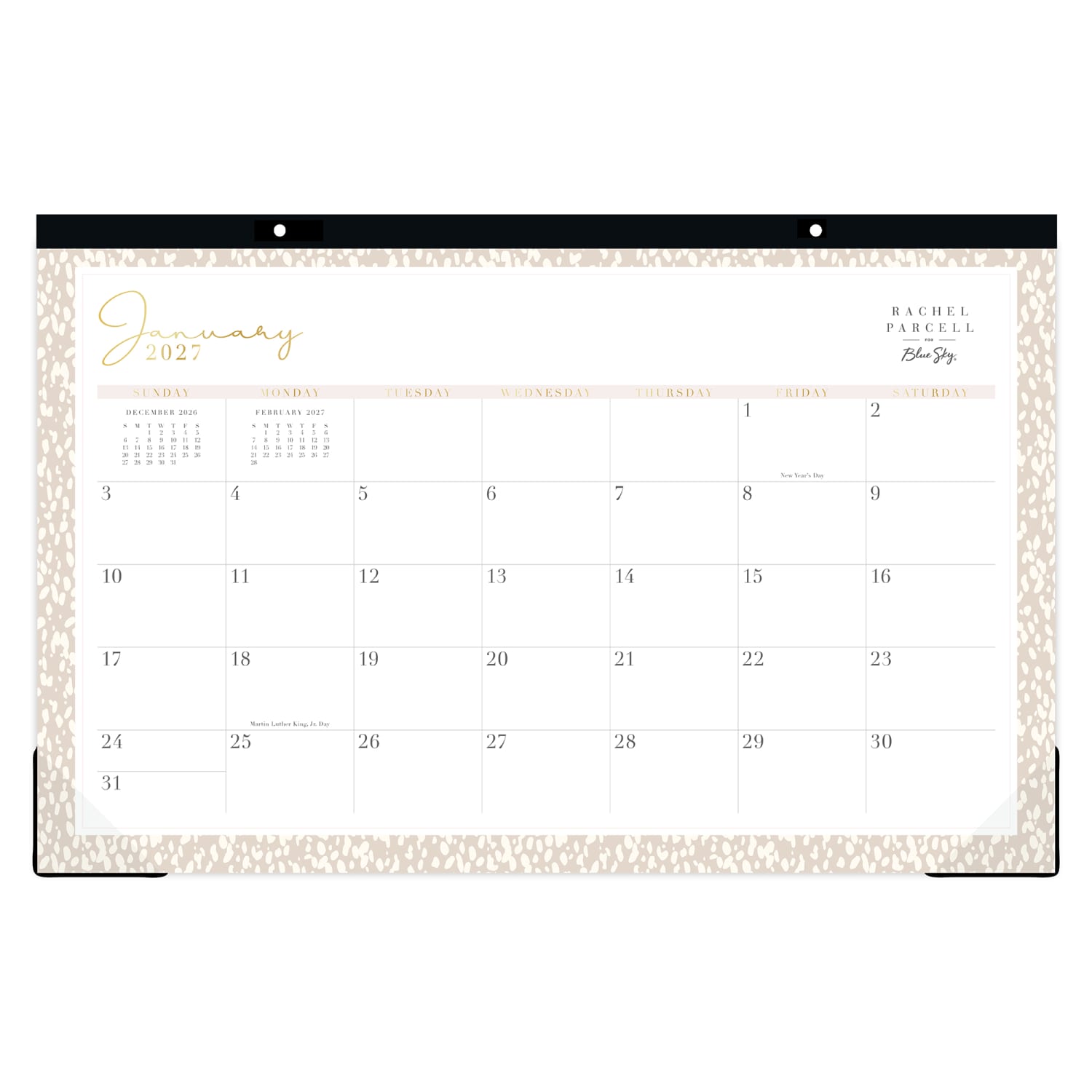 2027 Dalmatia Tan Monthly Desk Pad Calendar 17x11 - Image 3