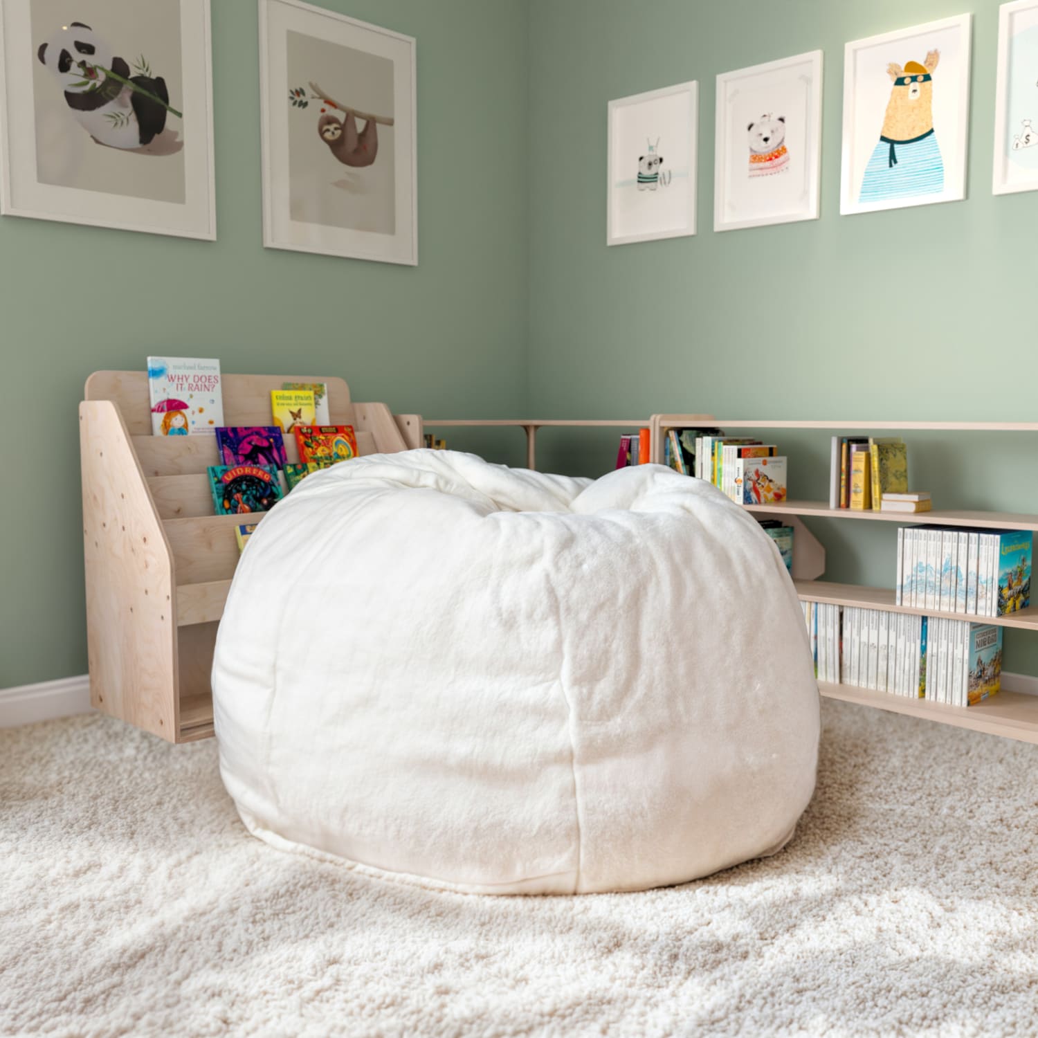 Flash Furniture Small Bean Bag Chair For Kids And Teens White Furry PopularChairscom Flash Furniture Small Bean Bag Chair For Kids And Teens White Furry PopularChairscom