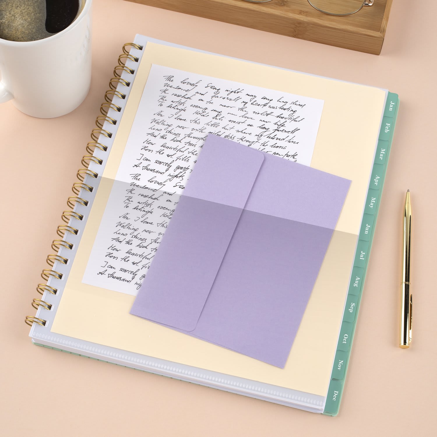 Mead Cambridge Glimmer 2027 Weekly Monthly Planner, Large, 8 1/2in x 11in - Image 6