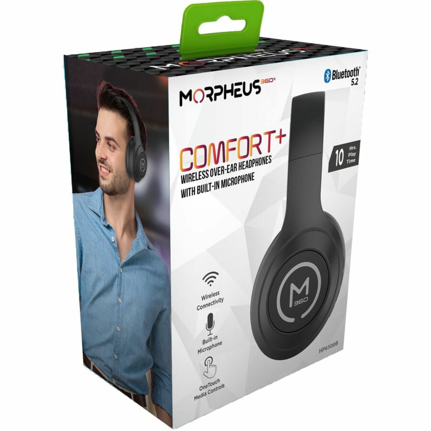 Morpheus 360 Comfort Plus Wireless Over-Ear Headphones, Black - Image 5