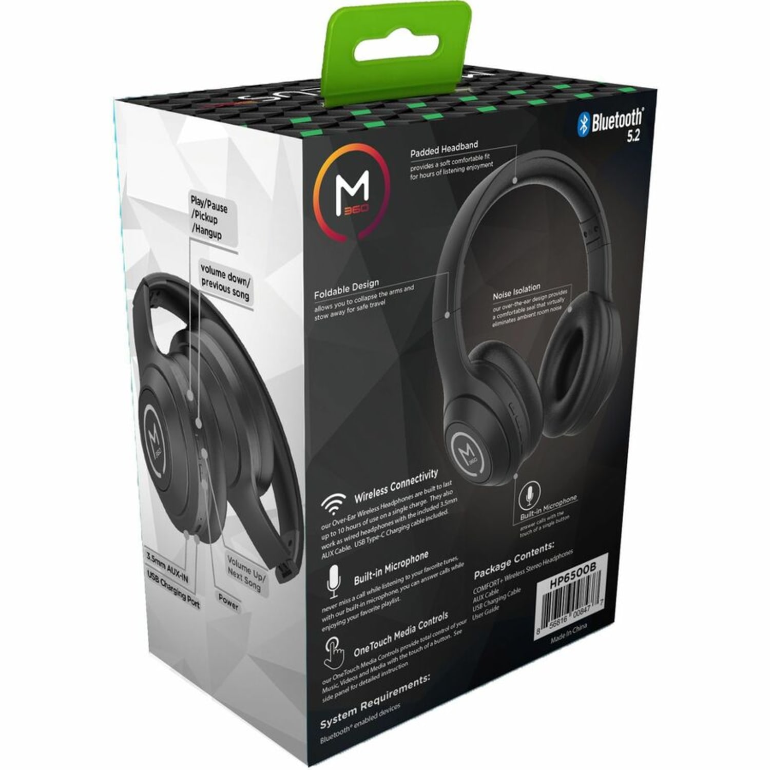 Morpheus 360 Comfort Plus Wireless Over-Ear Headphones, Black - Image 6