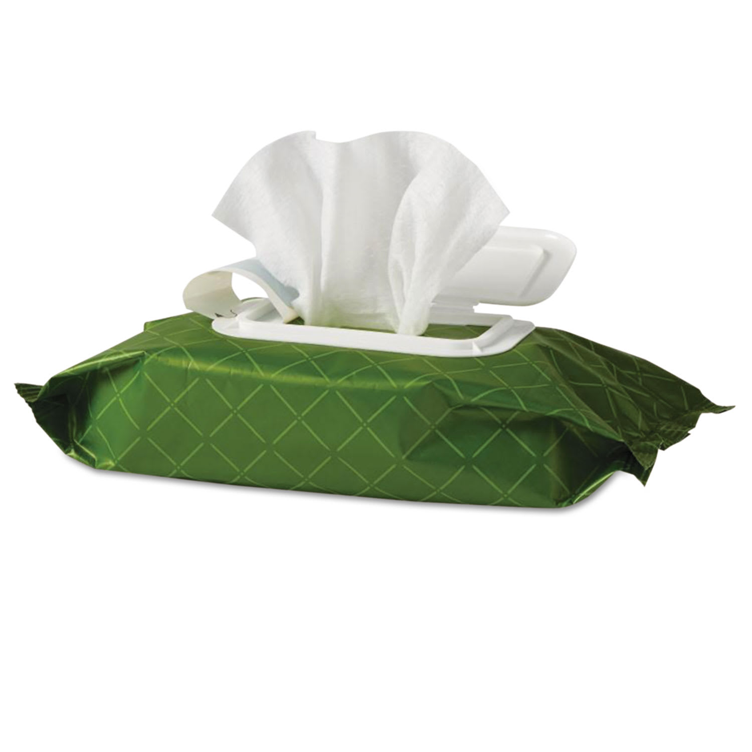 Medline FitRight Select Premium Personal Cleansing Wipes, 1-Ply, 8 x 12, Fragrance-Free, White, 48/Pack, 12 Packs/Carton - Image 3
