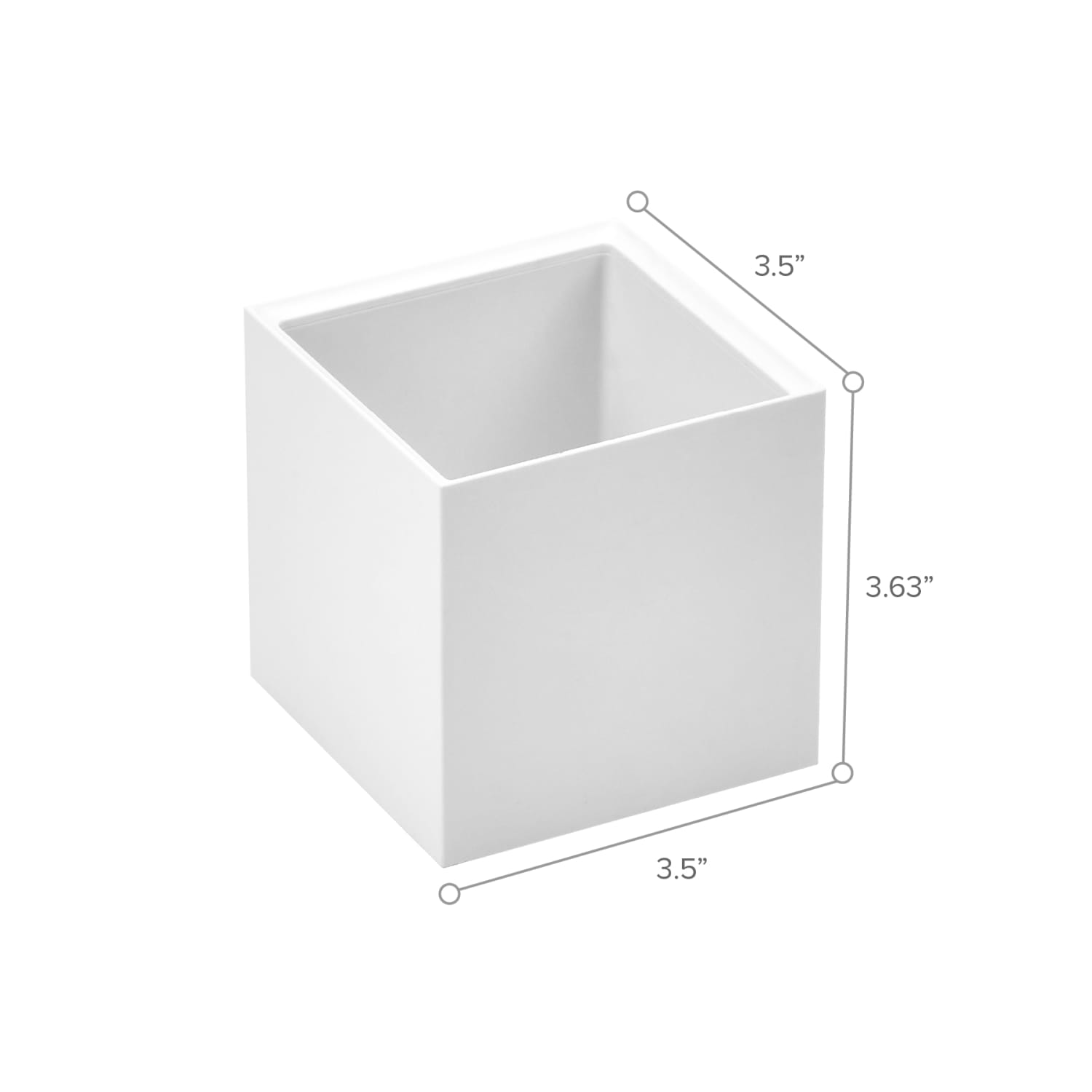 Bostitch Konnect Stackable Tall Storage Cups, White, Pack Of 2 Cups - Image 6