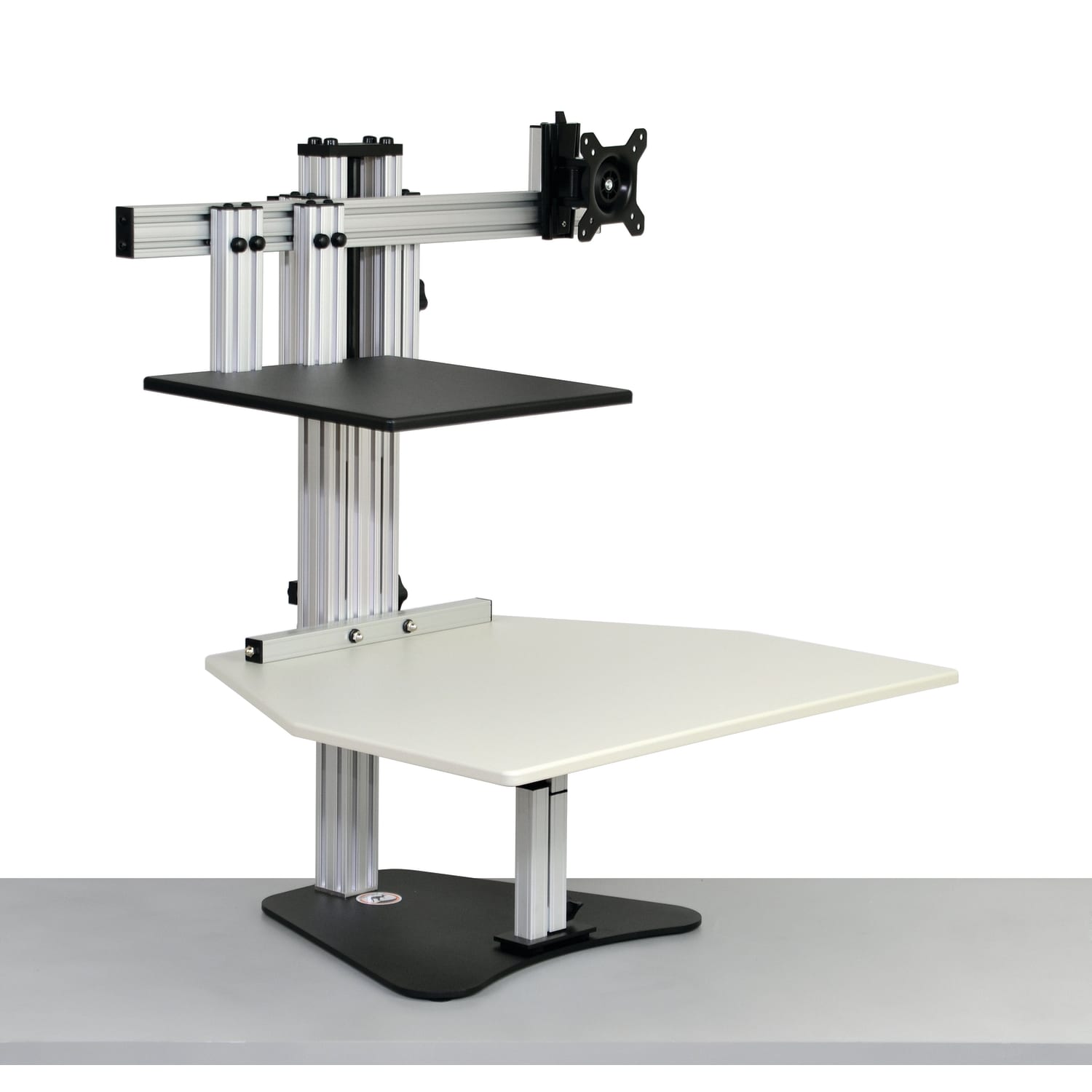 Ergo Desktop Hybrid Kangaroo MDF Desk Riser, 28inW x 24inD, Putty, EDHKPUTFA - Image 4