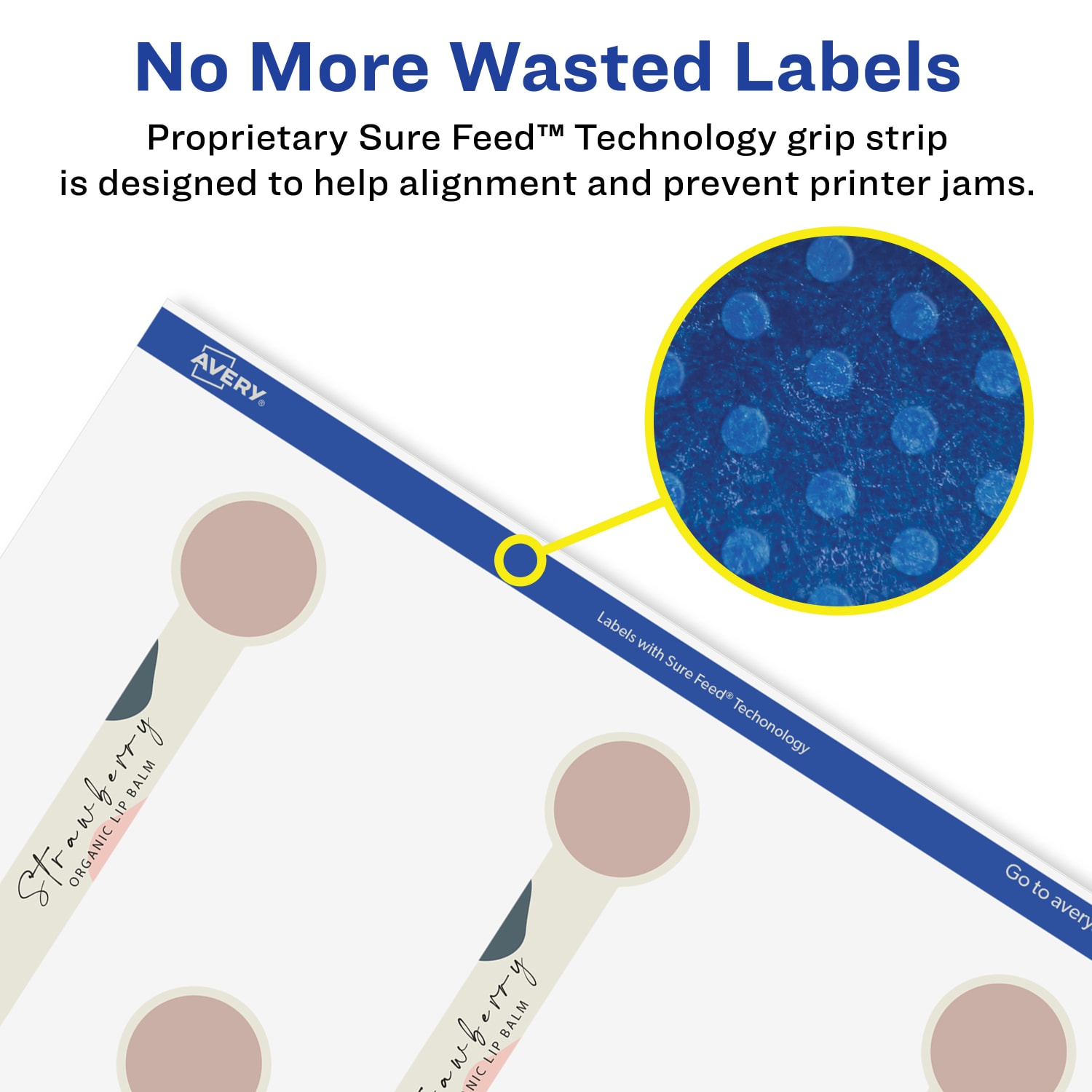 Avery Waterproof Permanent Labels With Sure Feed, 94115-WMF25, Lollipop, 1in x 4in, White, Pack Of 200 - Image 5
