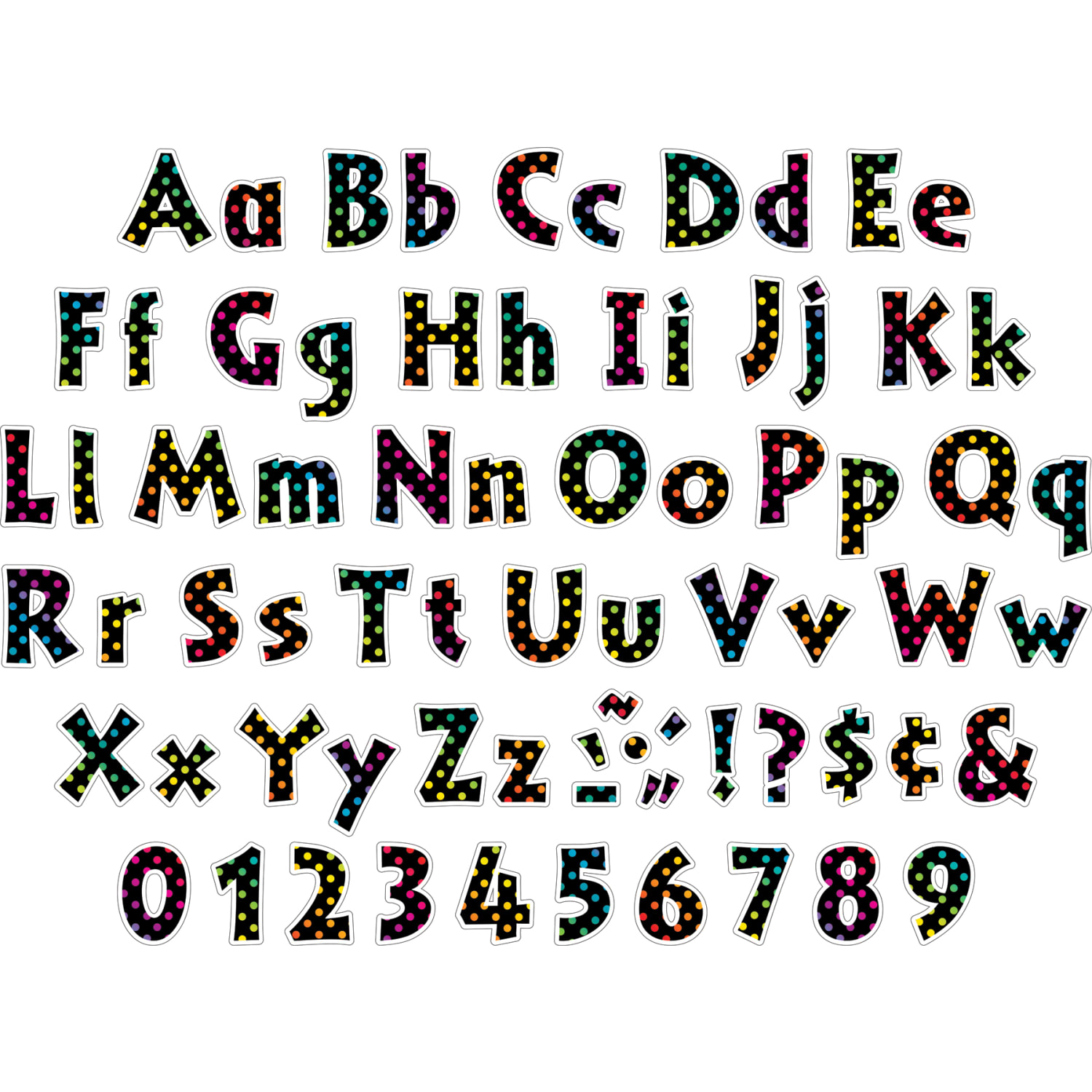 Barker Creek Letter Pop-Outs, 4in, Over The Rainbow, Pack Of 510 - Image 3