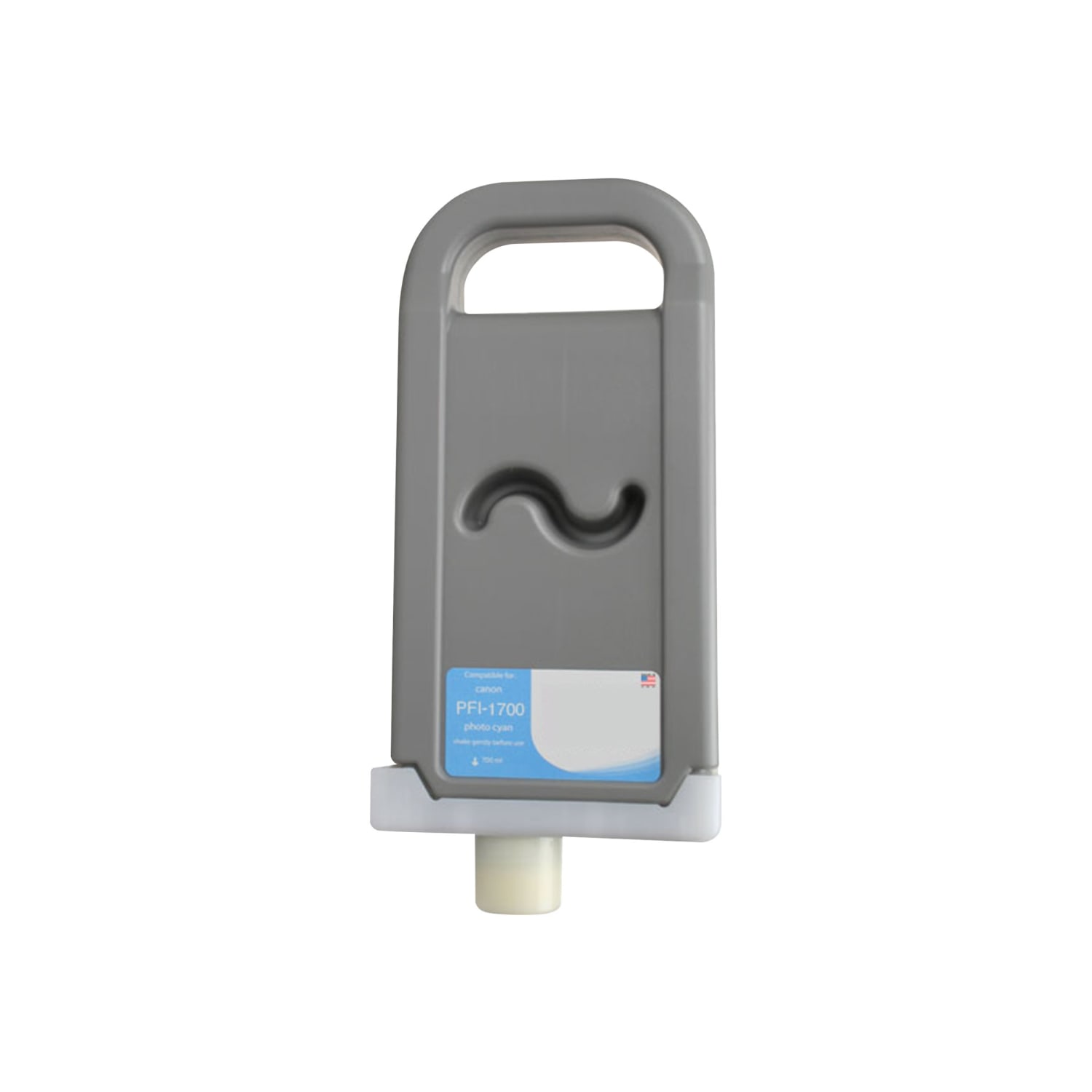 Clover Imaging Group Wide Format - 700 ml - photo cyan - compatible - ink cartridge (photo) (alternative for: Canon 0779C001AA, Canon PFI-1700PC) - for Canon imagePROGRAF PRO-2000, PRO-2100, PRO-4000, PRO-4100, PRO-6000, PRO-6100 - Image 3