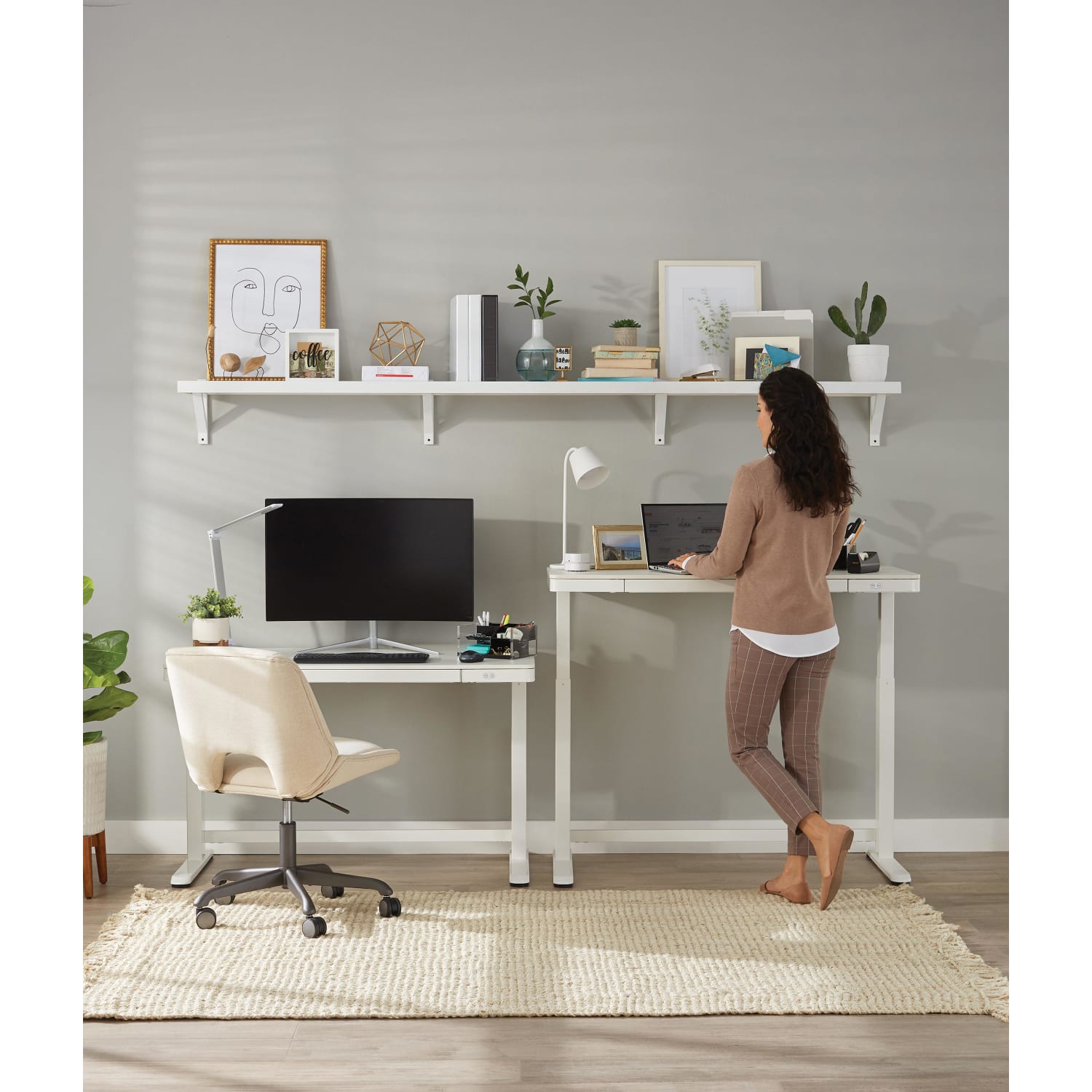 Realspace Kessly LED Desk Lamp With USB Port, 17inH, Pink - Image 6