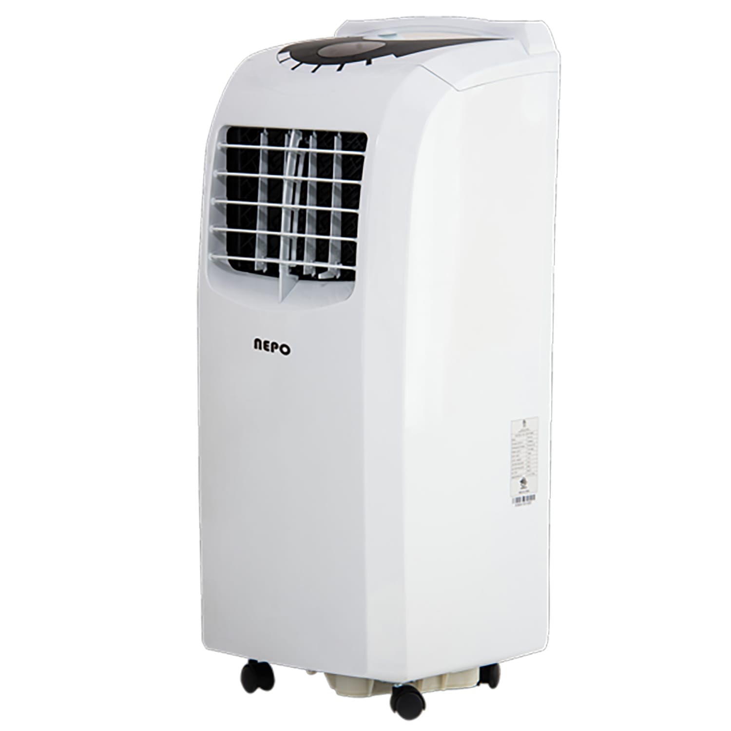 NEPO 12,000 BTU Portable AC, Cool, Fan And Dehumidifier With Self Evaporator And Remote, 14-1/4in x 11-13/16in, White - Image 3