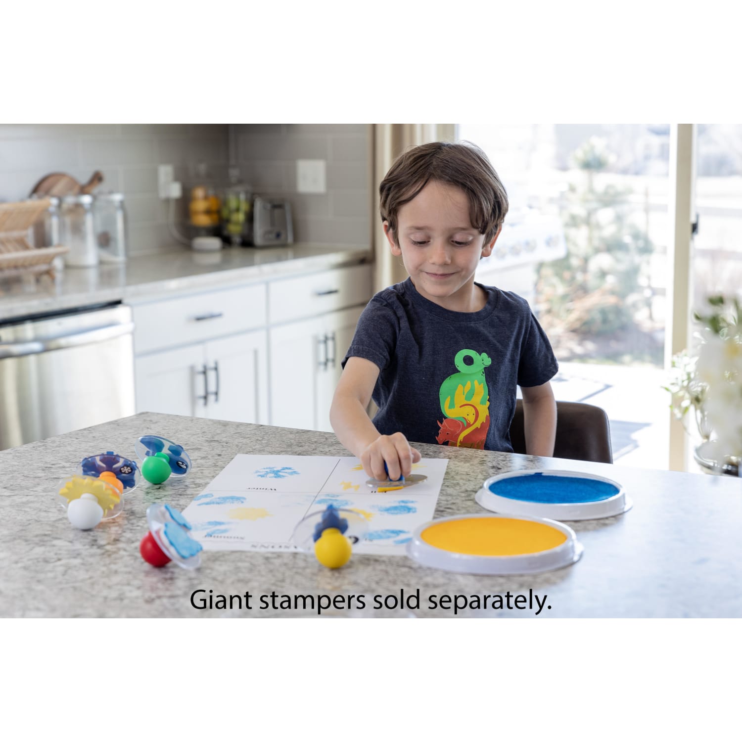 Ready 2 Learn Jumbo Washable Stamp Pad, Black, Pack Of 6 - Image 4