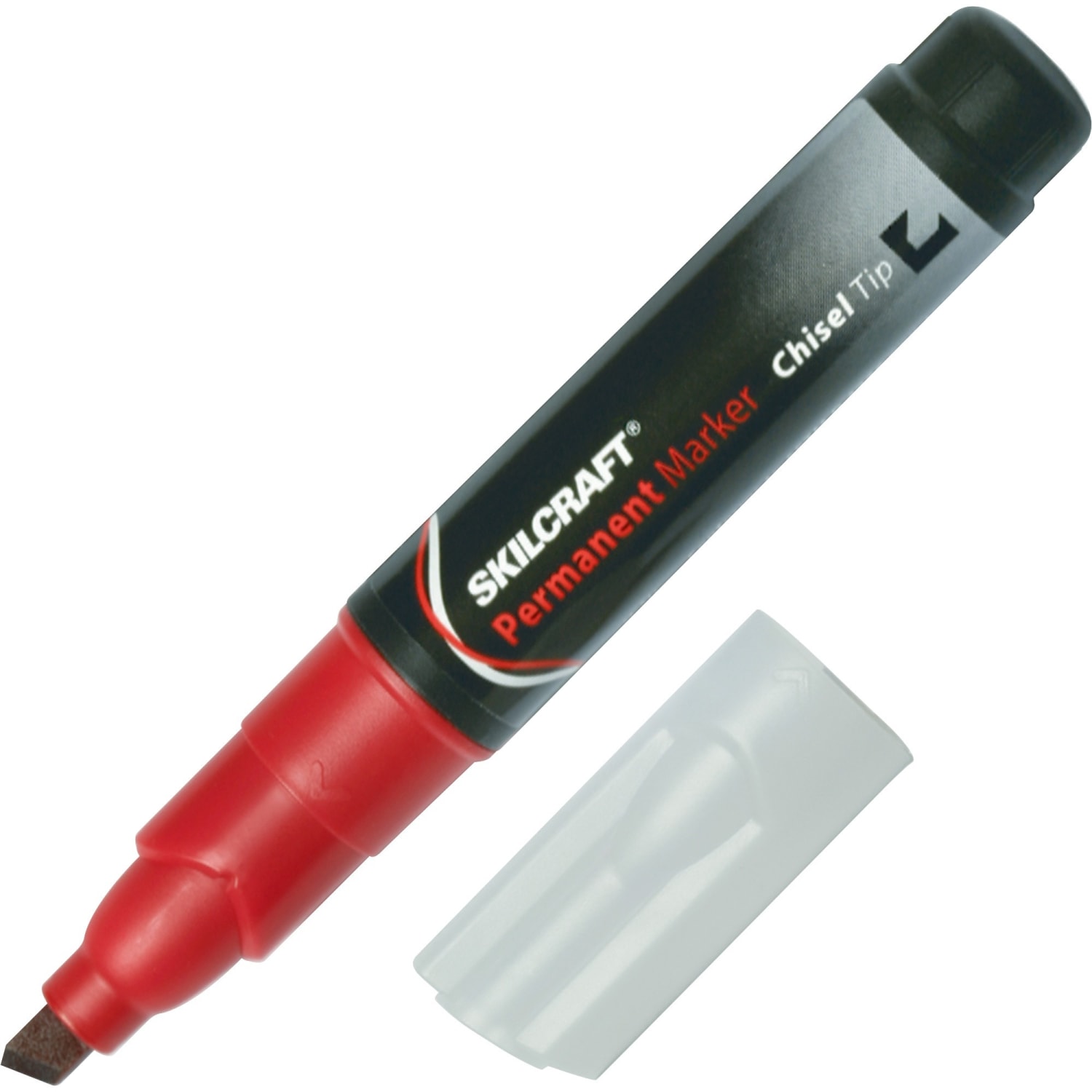 SKILCRAFT Chisel Point Markers, Red, Box Of 12 (AbilityOne 7520-00-973-1062) - Image 3