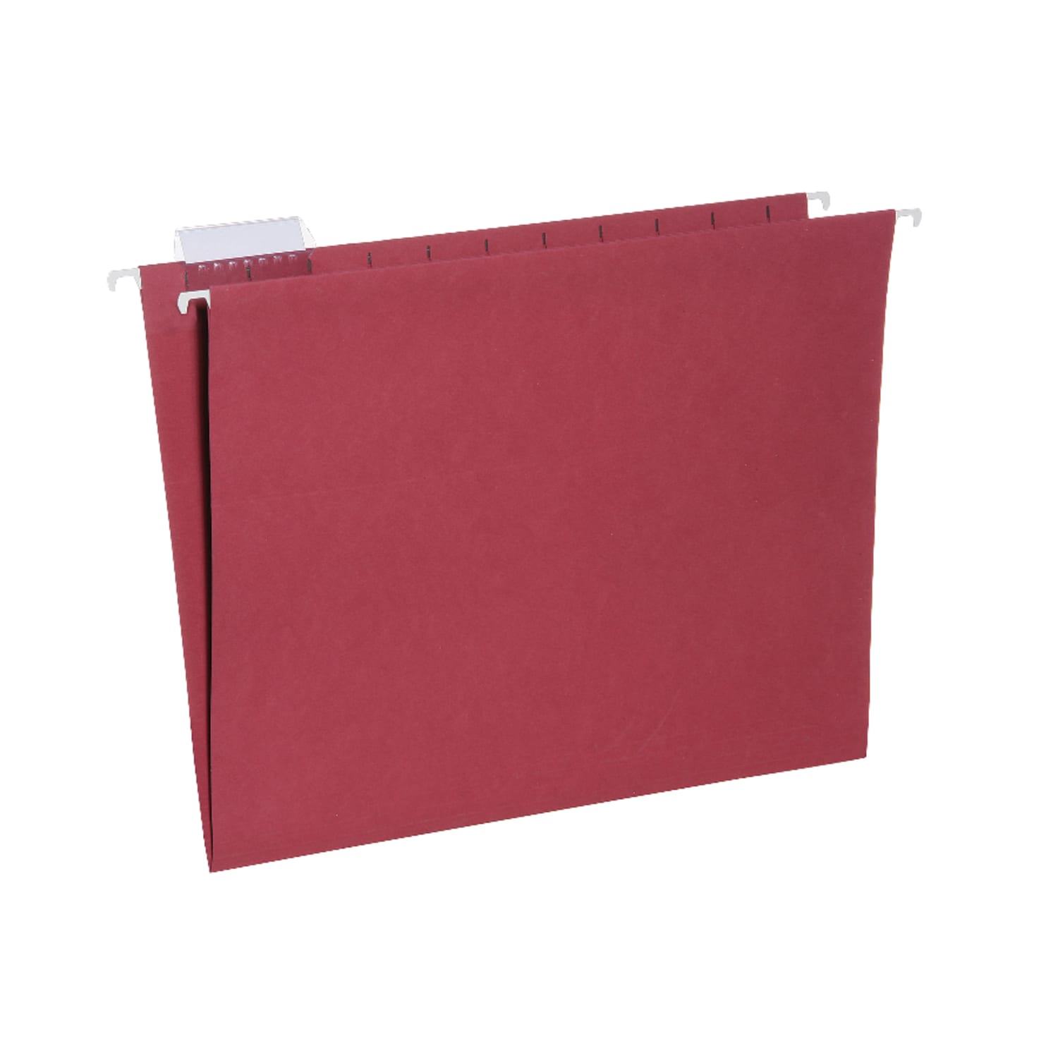 SKILCRAFT Hanging File Folders, 1/5 Cut, 2in Expansion, Letter Size, Red, Box Of 25 Folders (AbilityOne 7530-01-364-9500)