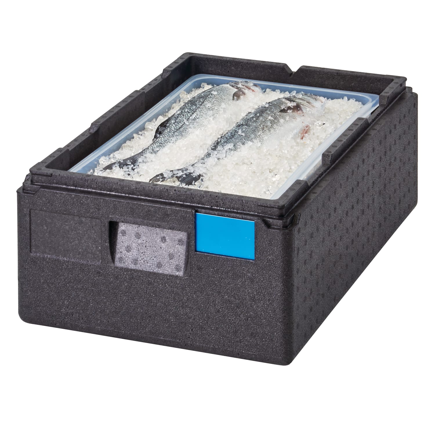 Cambro Cam GoBox GN 1/1 4in Top Loading Food Transporter, 8-1/2inH x 15-3/4inW x 23-5/8inD, Black - Image 3