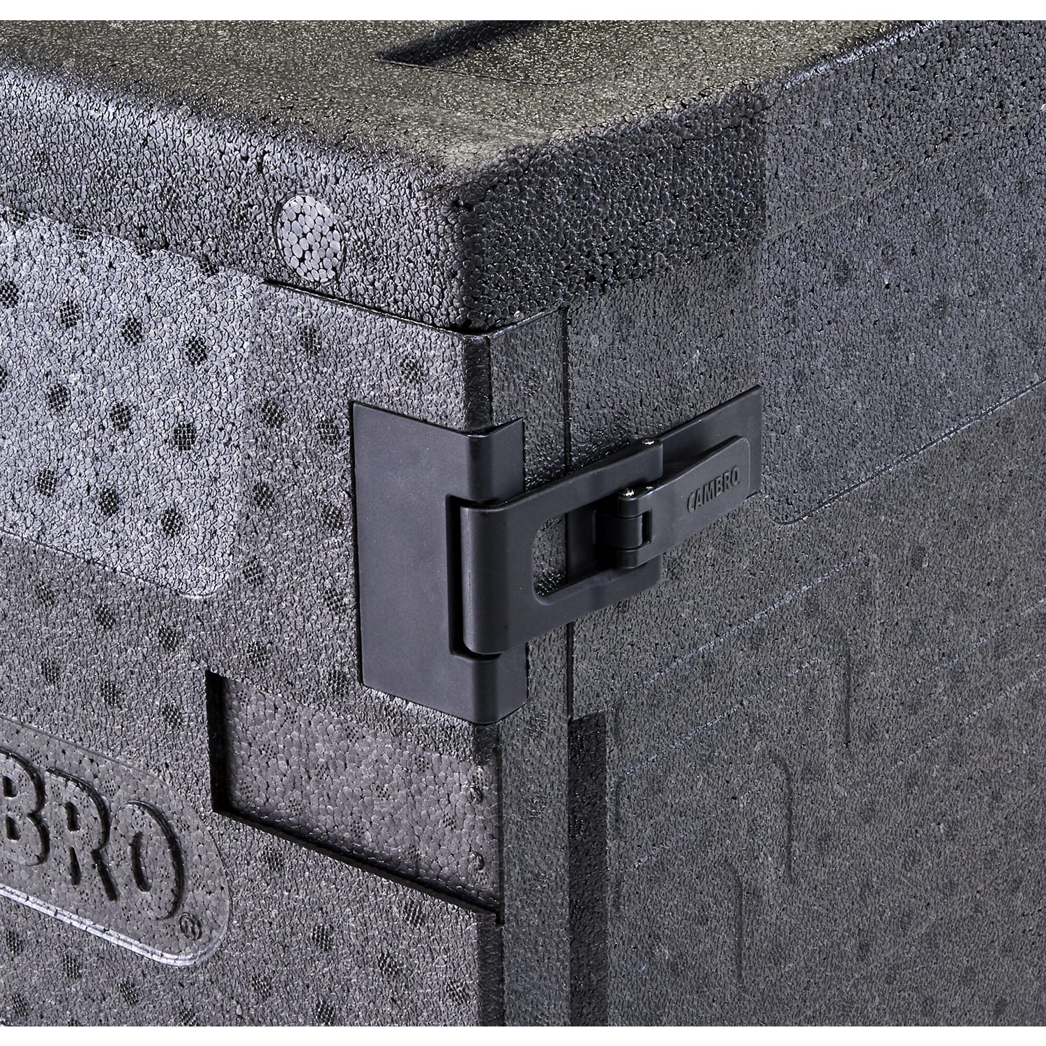 Cambro Cam GoBox GN 1/1 4in Deep Front Loading Food Transporter, 18-3/4inH x 17-5/16inW x 25-1/4inD, Black - Image 5