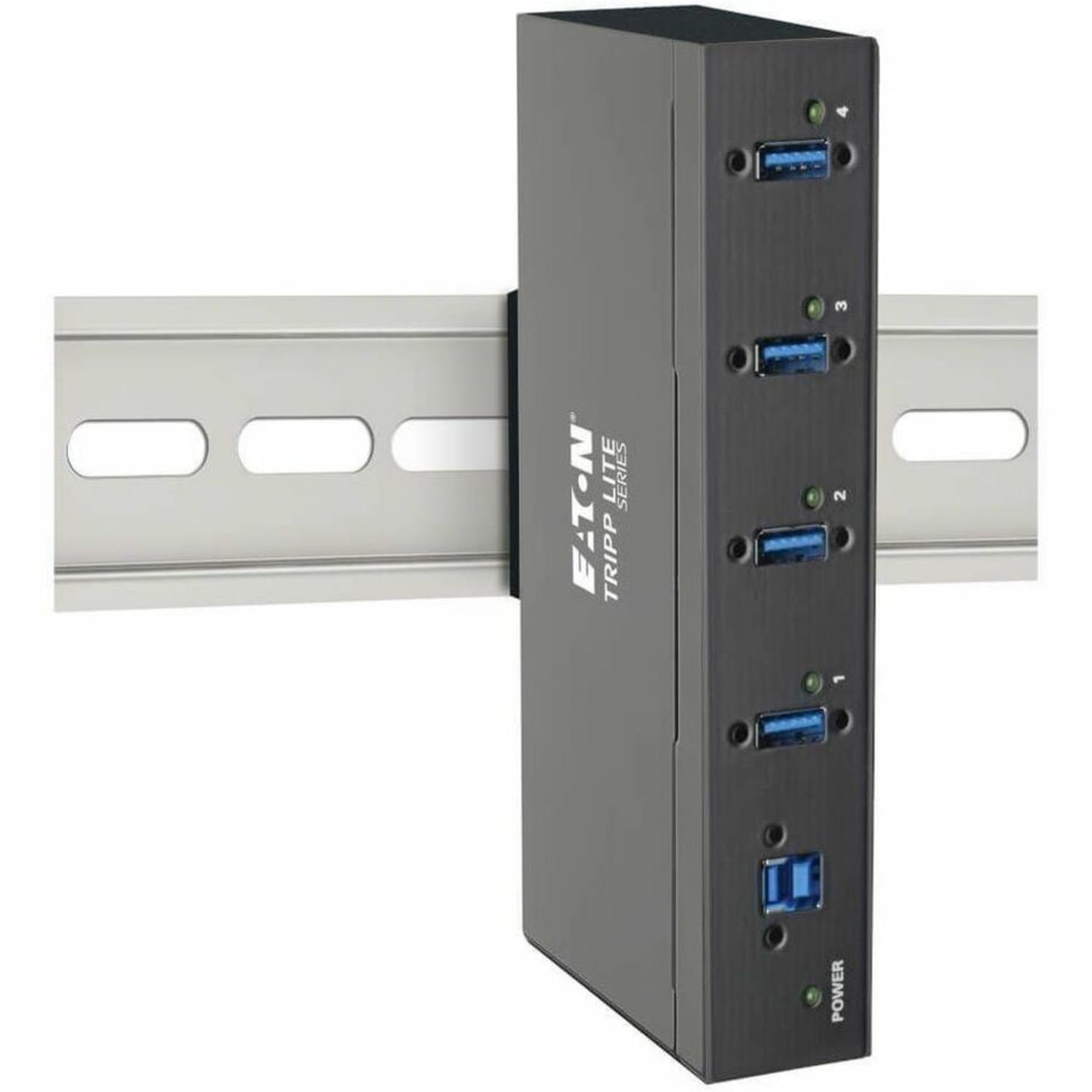 Eaton Tripp Lite Series 4-Port Industrial-Grade USB 3.x (5Gbps) Hub - 20 kV ESD Immunity, Metal Housing, Mountable - USB - External - Image 4