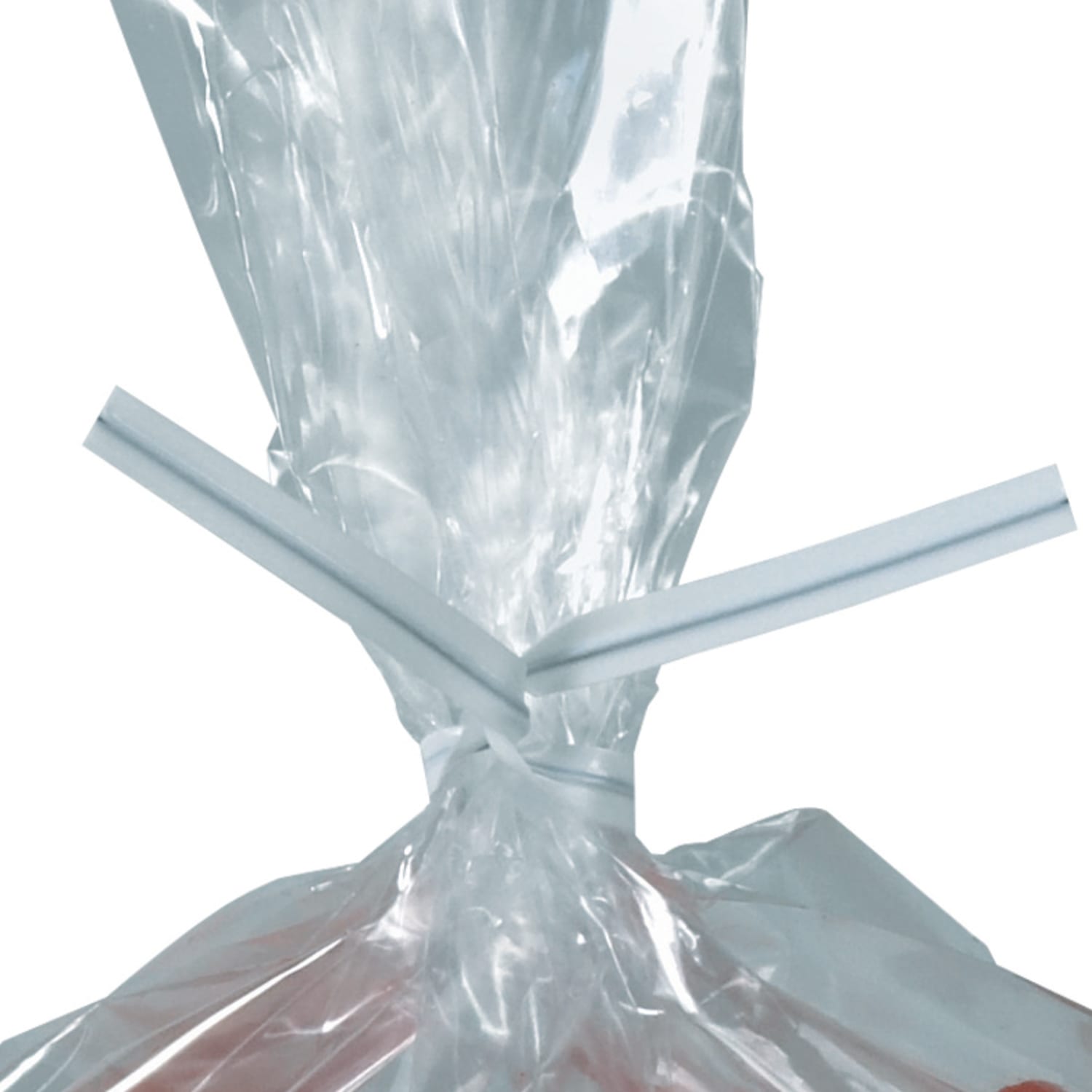 Plastic Ties For Poly Bags, 3/16in x 5in, White, Box Of 2,000