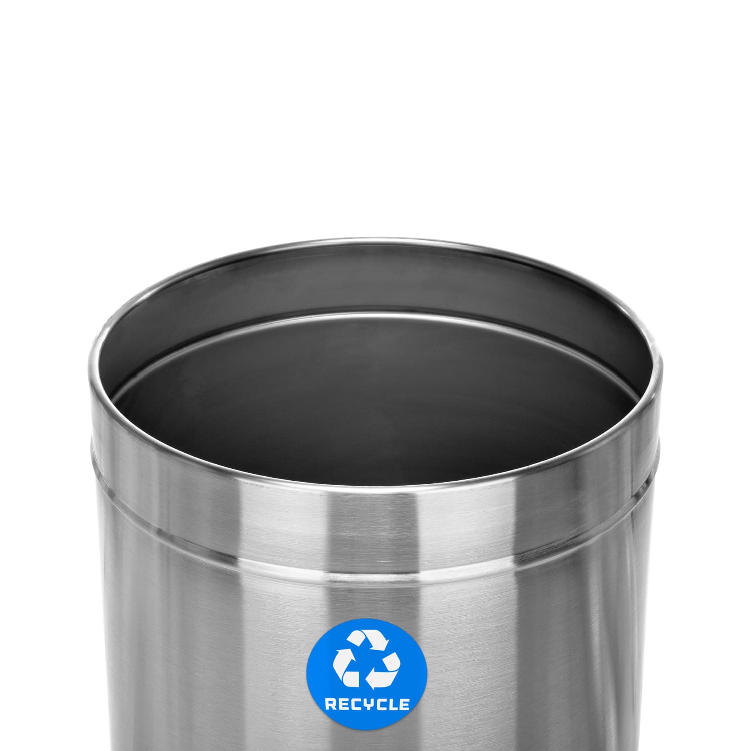 Alpine Industries Stainless Steel Recycling Can, 27 Gallons, Silver - Image 5