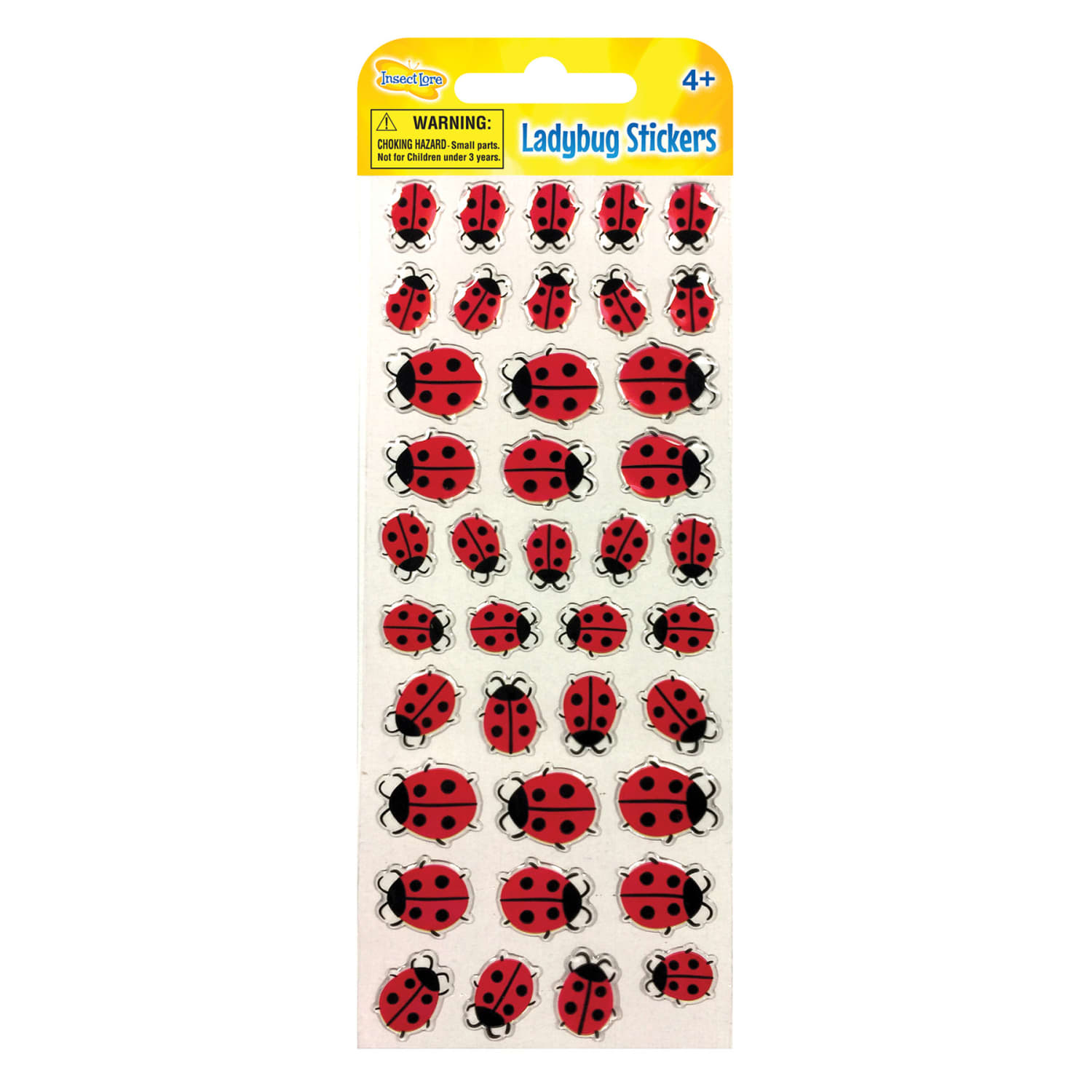 Insect Lore Ladybug Stickers, Medium, 39 Stickers Per Pack, Bundle Of 12 Packs - Image 3