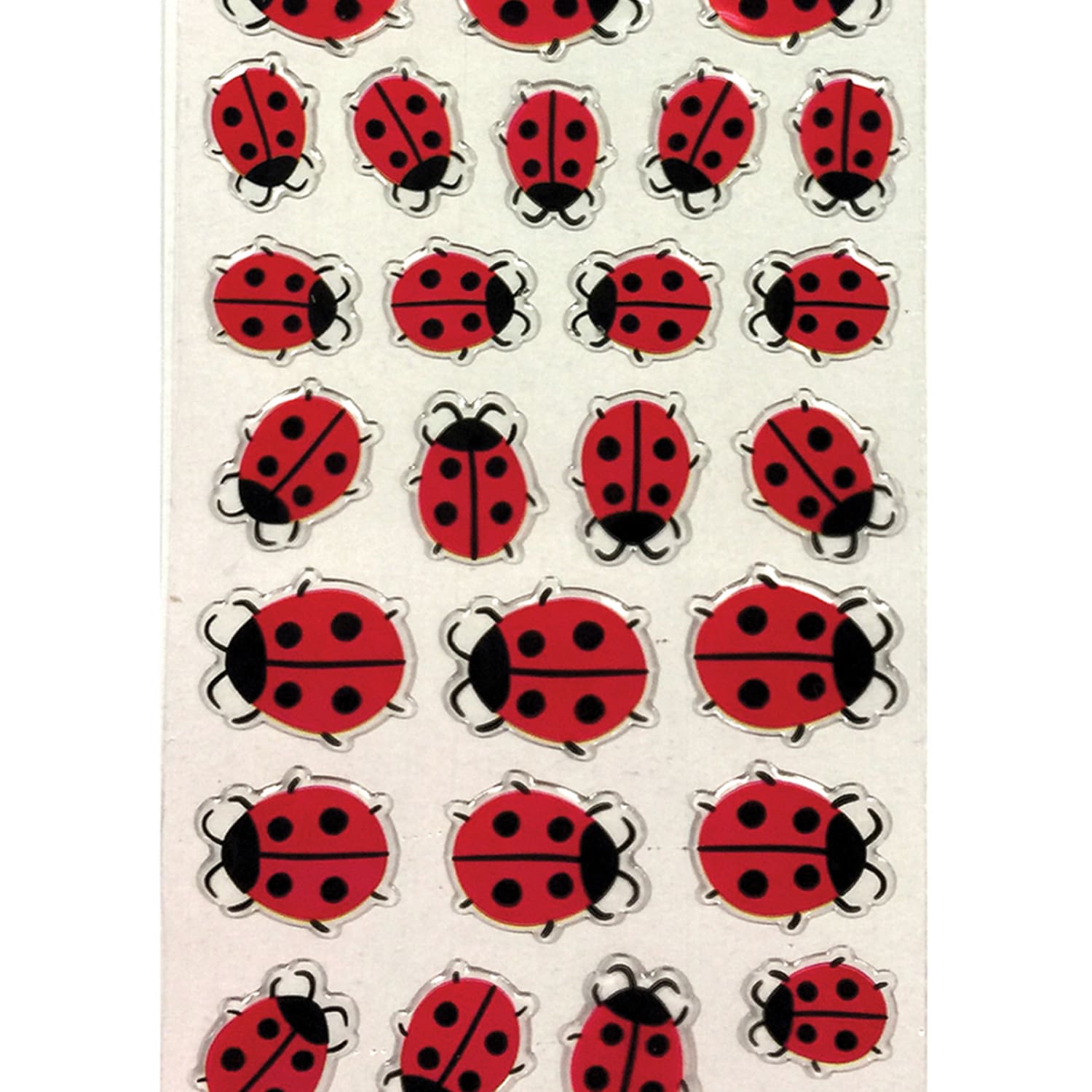 Insect Lore Ladybug Stickers, Medium, 39 Stickers Per Pack, Bundle Of 12 Packs - Image 5