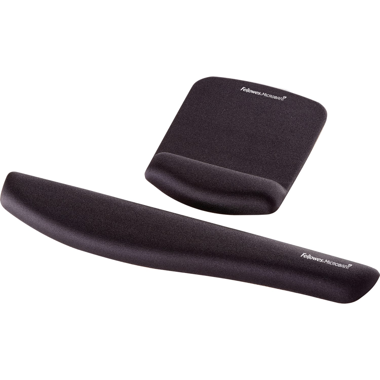 Fellowes PlushTouch Mouse Pad With Wrist Rest, Black - Image 3