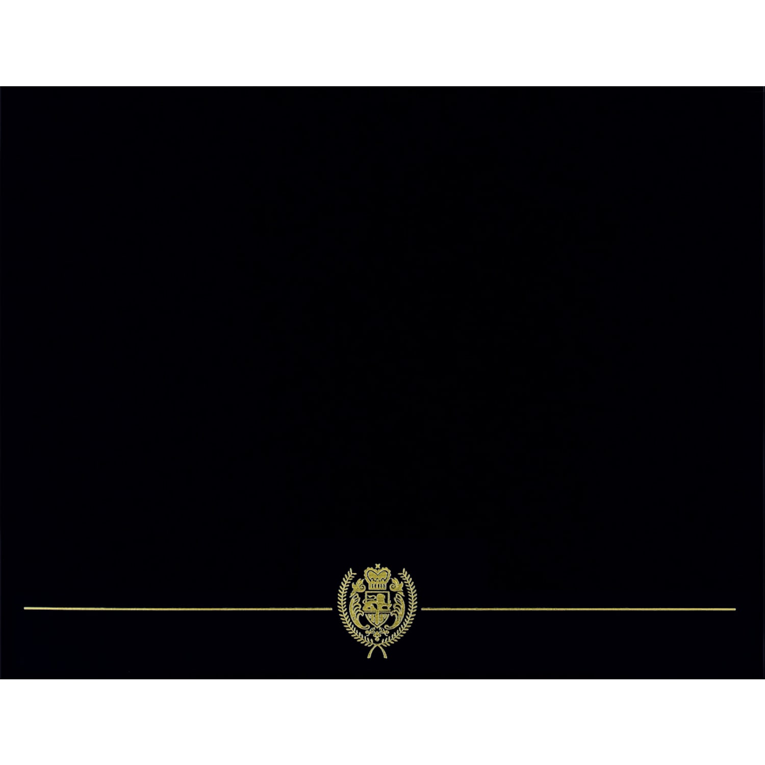 Great Papers! Classic Certificate Covers, 12in x 9 3/8in, Black, Pack Of 5