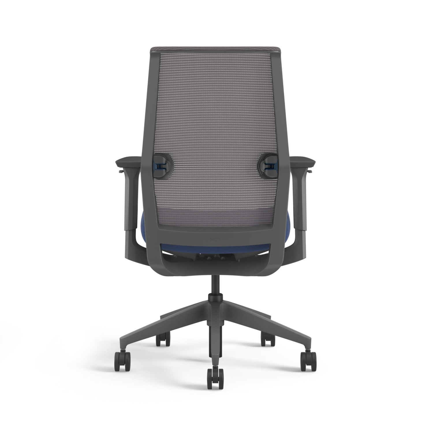 HON Cipher Ergonomic Fabric/Mesh Mid-Back Task Chair, Indigo/Charcoal - Image 3