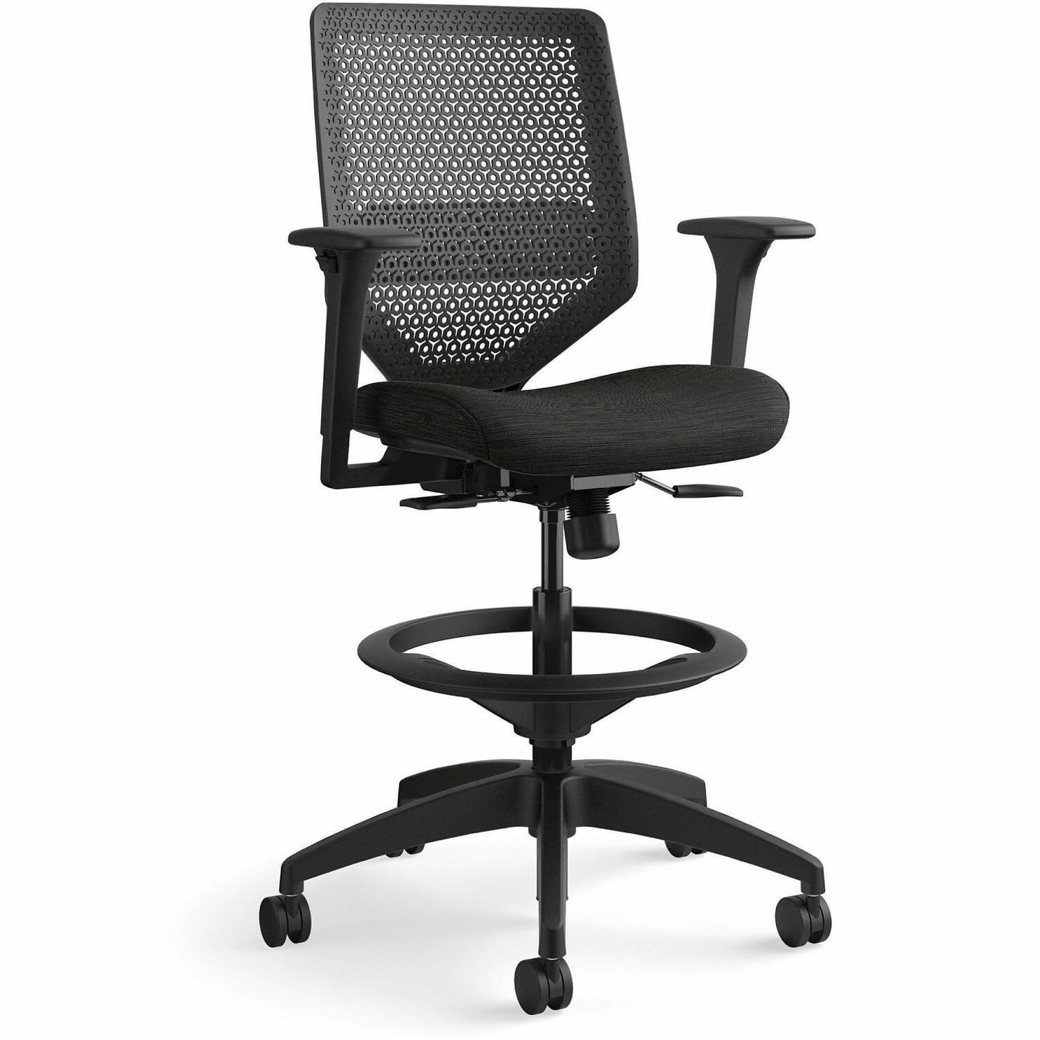 HON Solve Task Stool, ReActiv, Black - Image 4