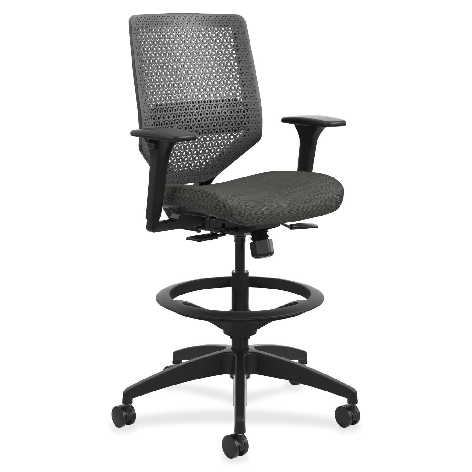 HON Solve Task Stool ReActiv Black PopularChairscom HON Solve Task Stool ReActiv Black PopularChairscom