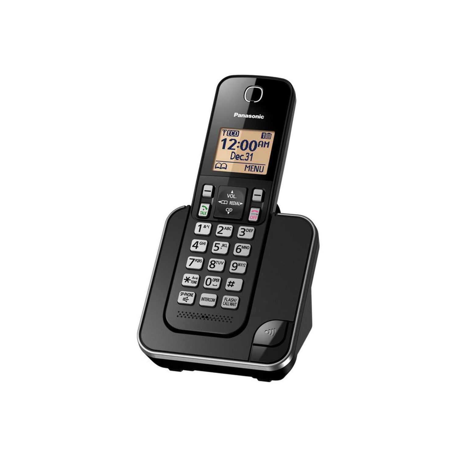 Panasonic DECT 6.0 Expandable Cordless Phone, 1 Handset, KX-TGC350B - Image 3