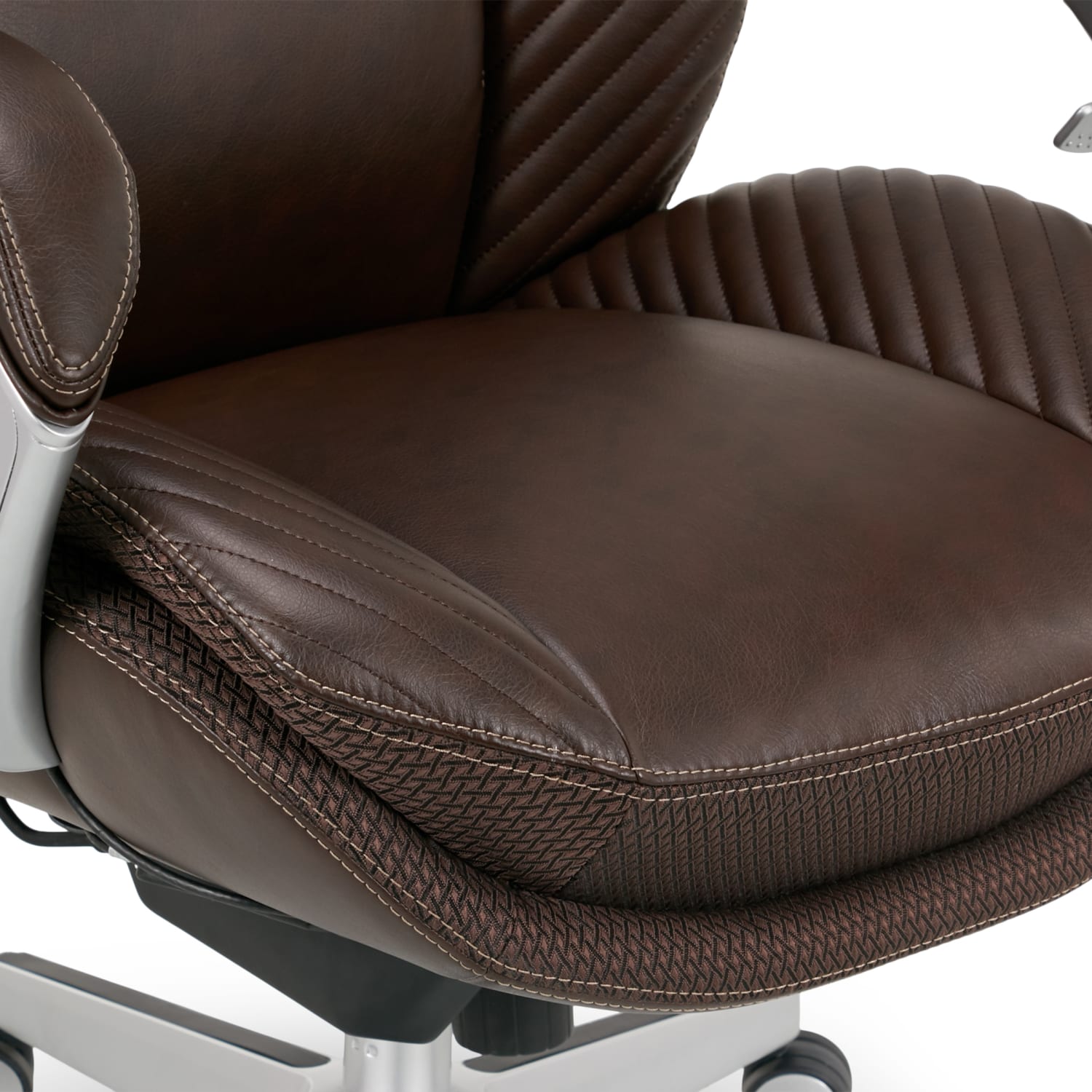 Serta iComfort i6000 Big Tall Ergonomic Bonded Leather HighBack Executive Office Chair BrownSilver PopularChairscom Serta iComfort i6000 Big Tall Ergonomic Bonded Leather High Back Executive Office Chair BrownSilver PopularChairscom