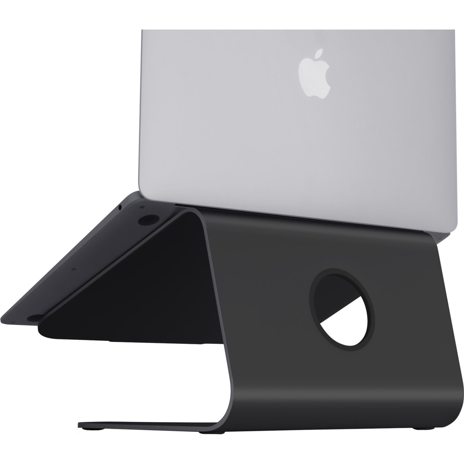Rain Design mStand Laptop Stand - Black - mStand transforms your notebook into a stylish and stable workstation so you can work comfortably and safely all day. - Image 4