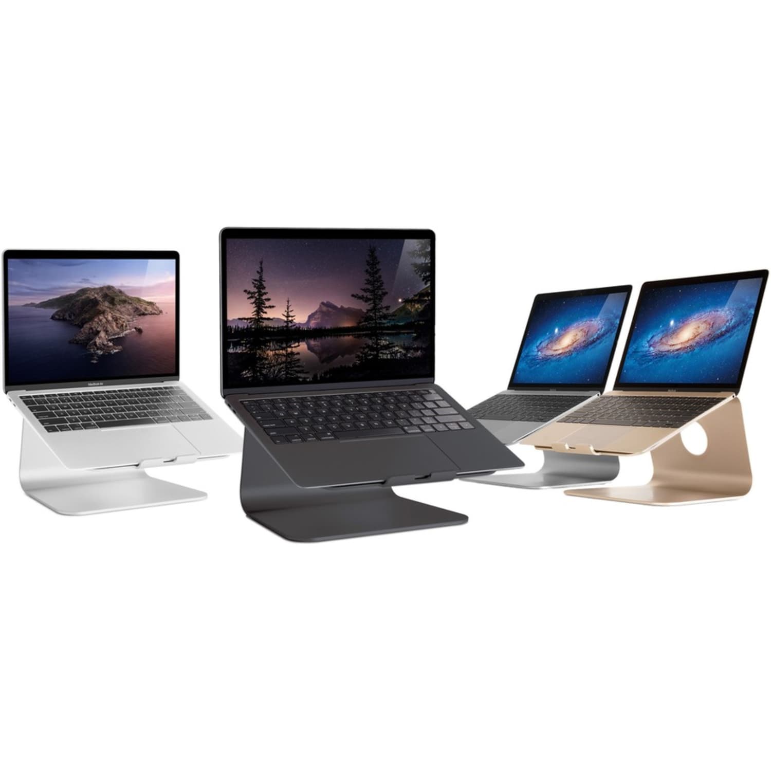 Rain Design mStand Laptop Stand - Black - mStand transforms your notebook into a stylish and stable workstation so you can work comfortably and safely all day. - Image 6