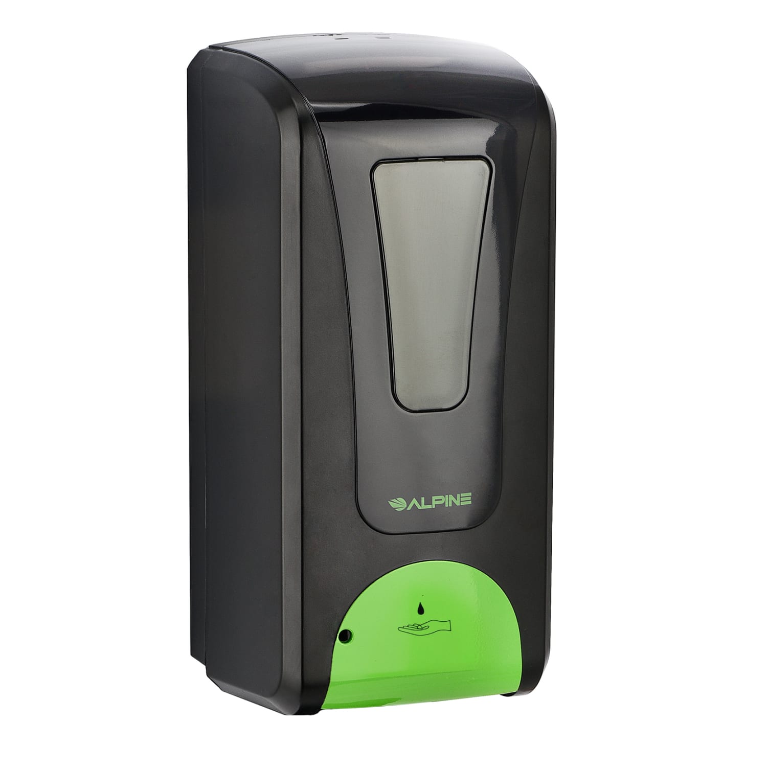 Alpine Industries 1200 mL Wall Mount Automatic Gel Hand Sanitizer Dispensers, Black, Pack Of 2 Dispensers - Image 3