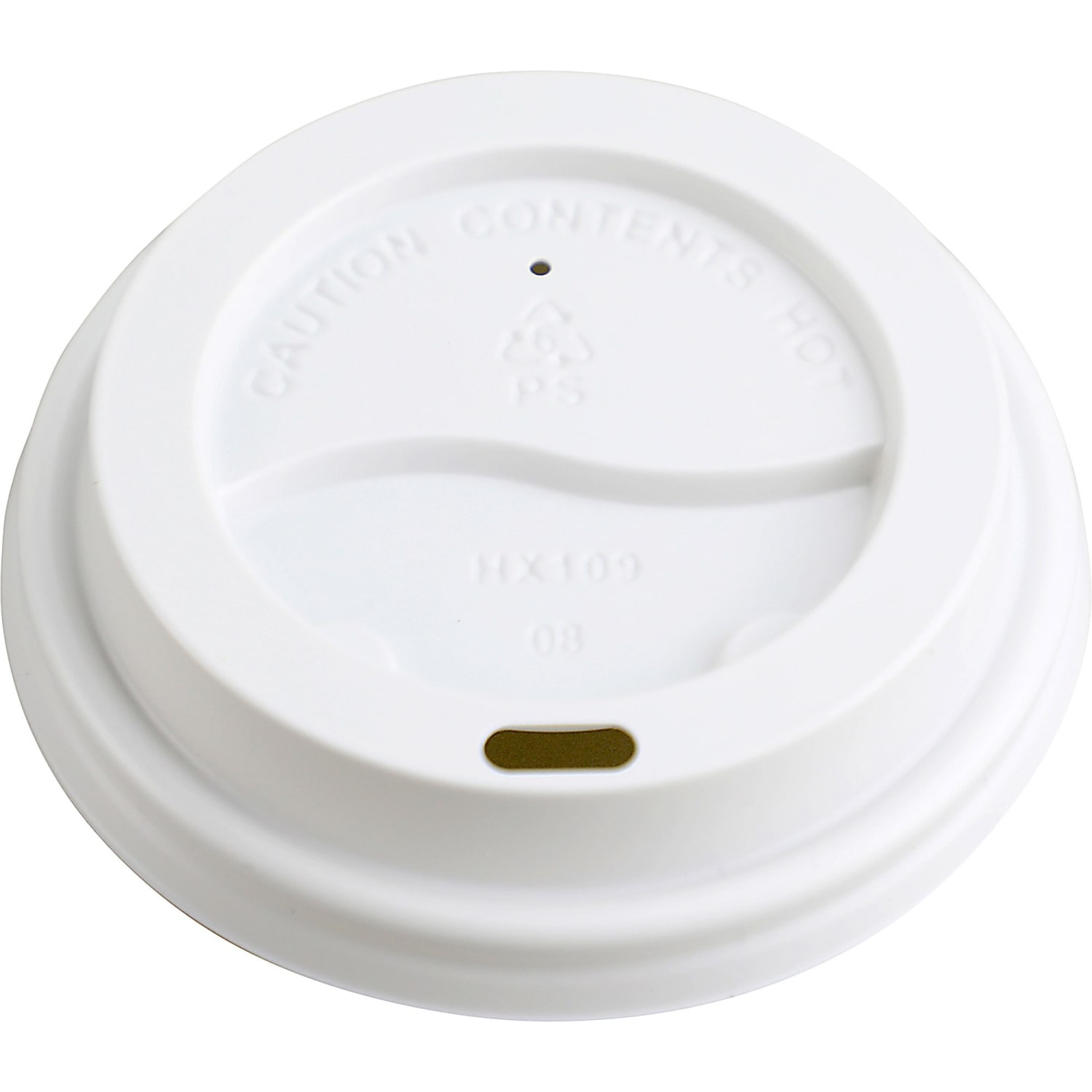 Genuine Joe Ripple Hot Cup Protective Lids, 10 - 16 Oz, White, Pack Of 1000 - Image 3